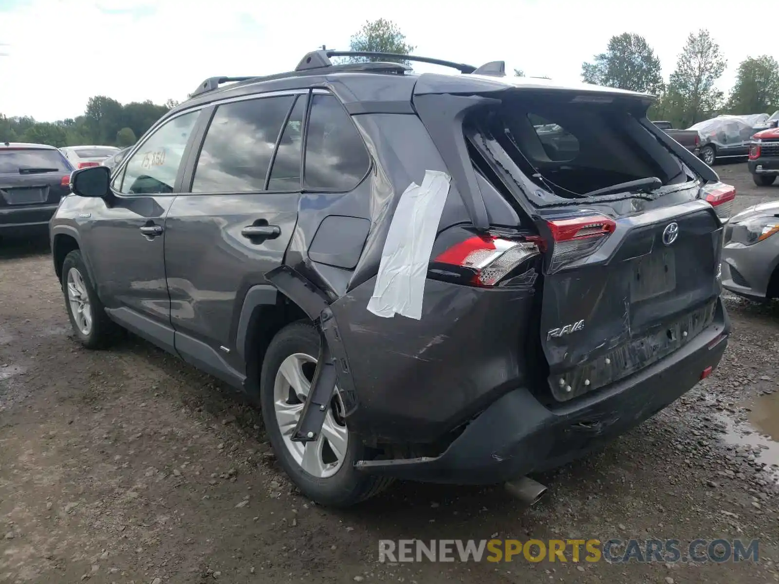 3 Фотография поврежденного автомобиля 2T3MWRFV0KW022036 TOYOTA RAV4 2019