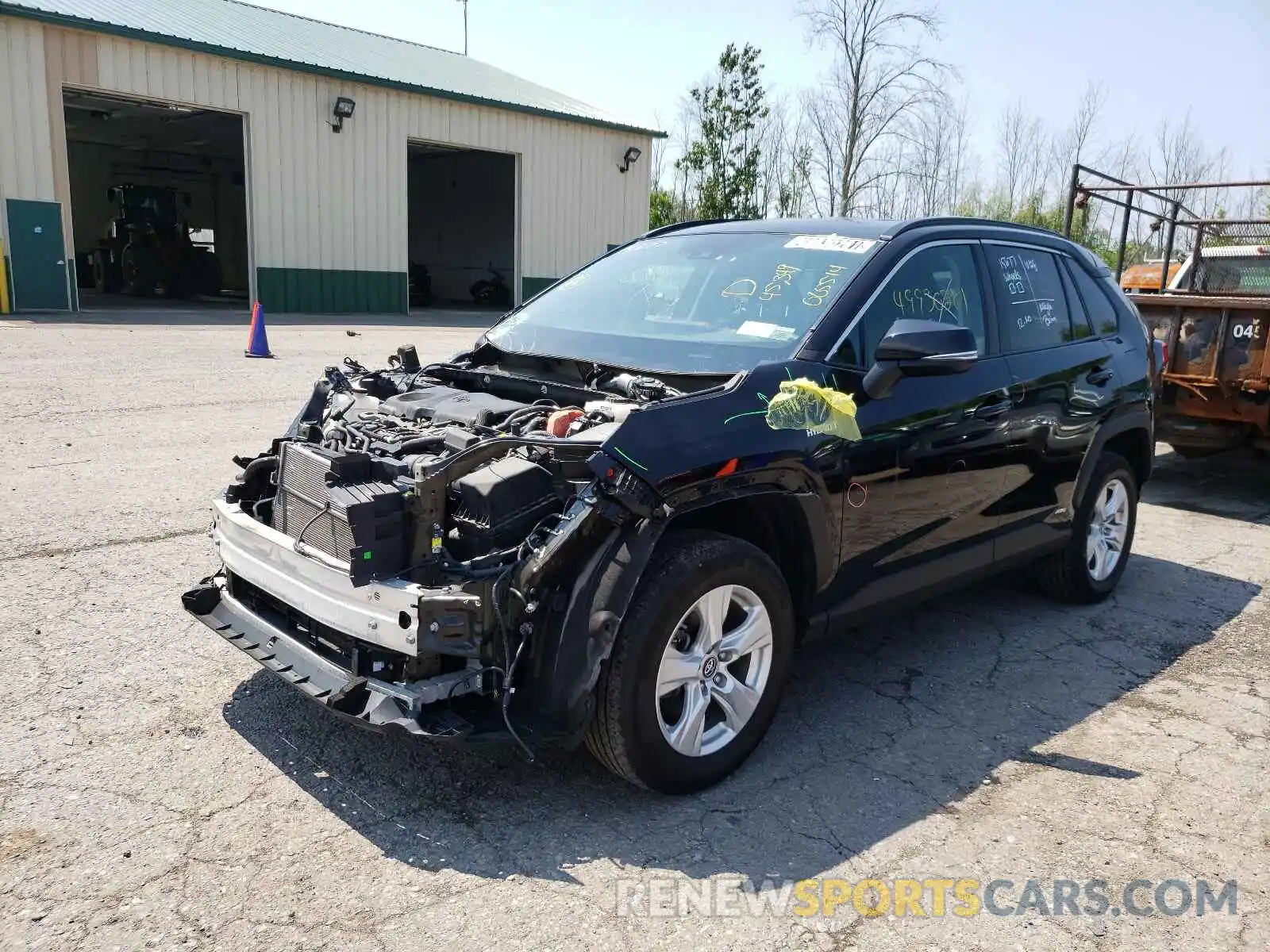 2 Photograph of a damaged car 2T3MWRFV2KW005514 TOYOTA RAV4 2019