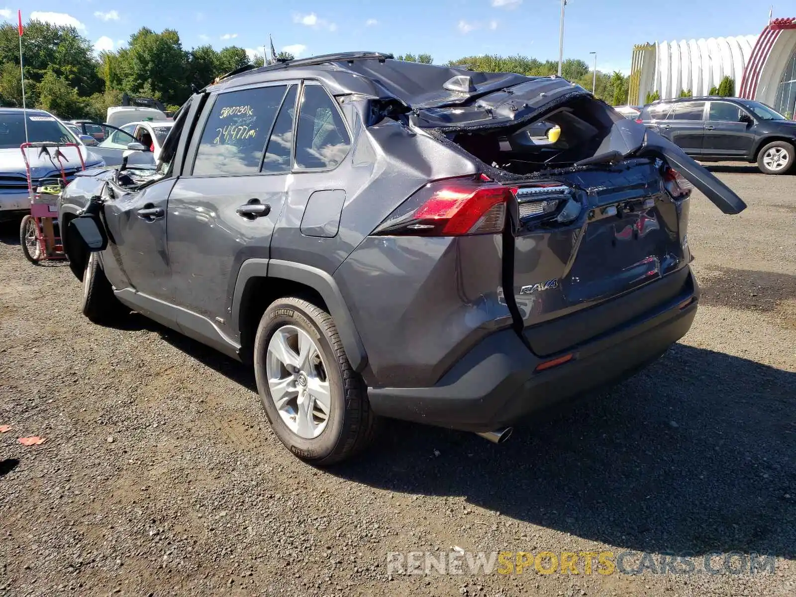 3 Photograph of a damaged car 2T3MWRFV2KW007859 TOYOTA RAV4 2019