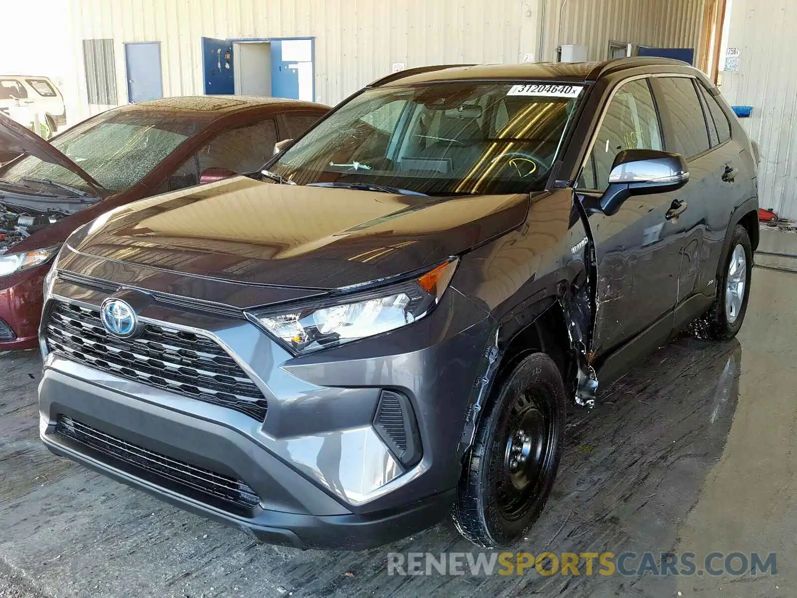 2 Photograph of a damaged car 2T3MWRFV2KW009501 TOYOTA RAV4 2019