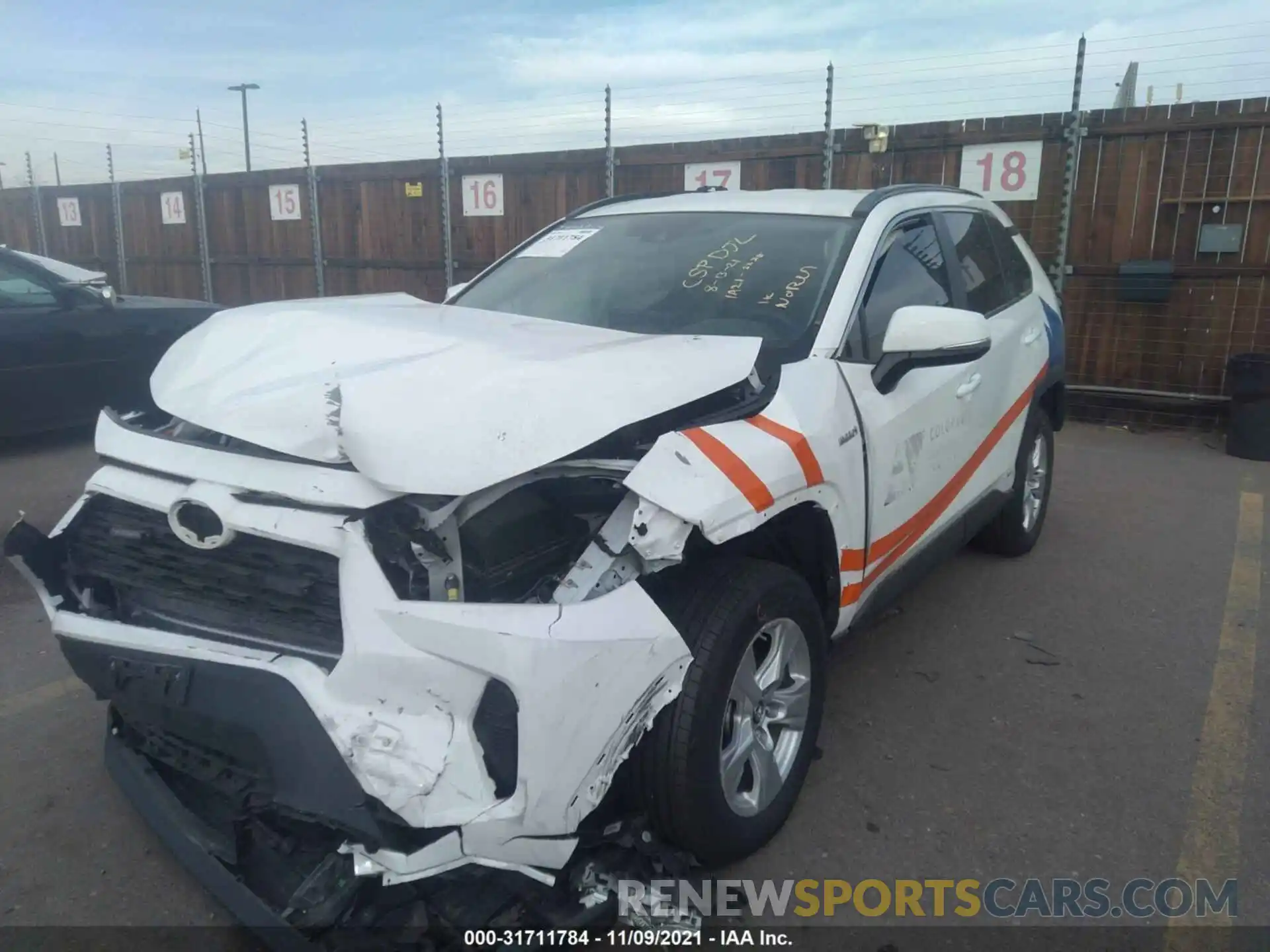 2 Photograph of a damaged car 2T3MWRFV2KW011832 TOYOTA RAV4 2019