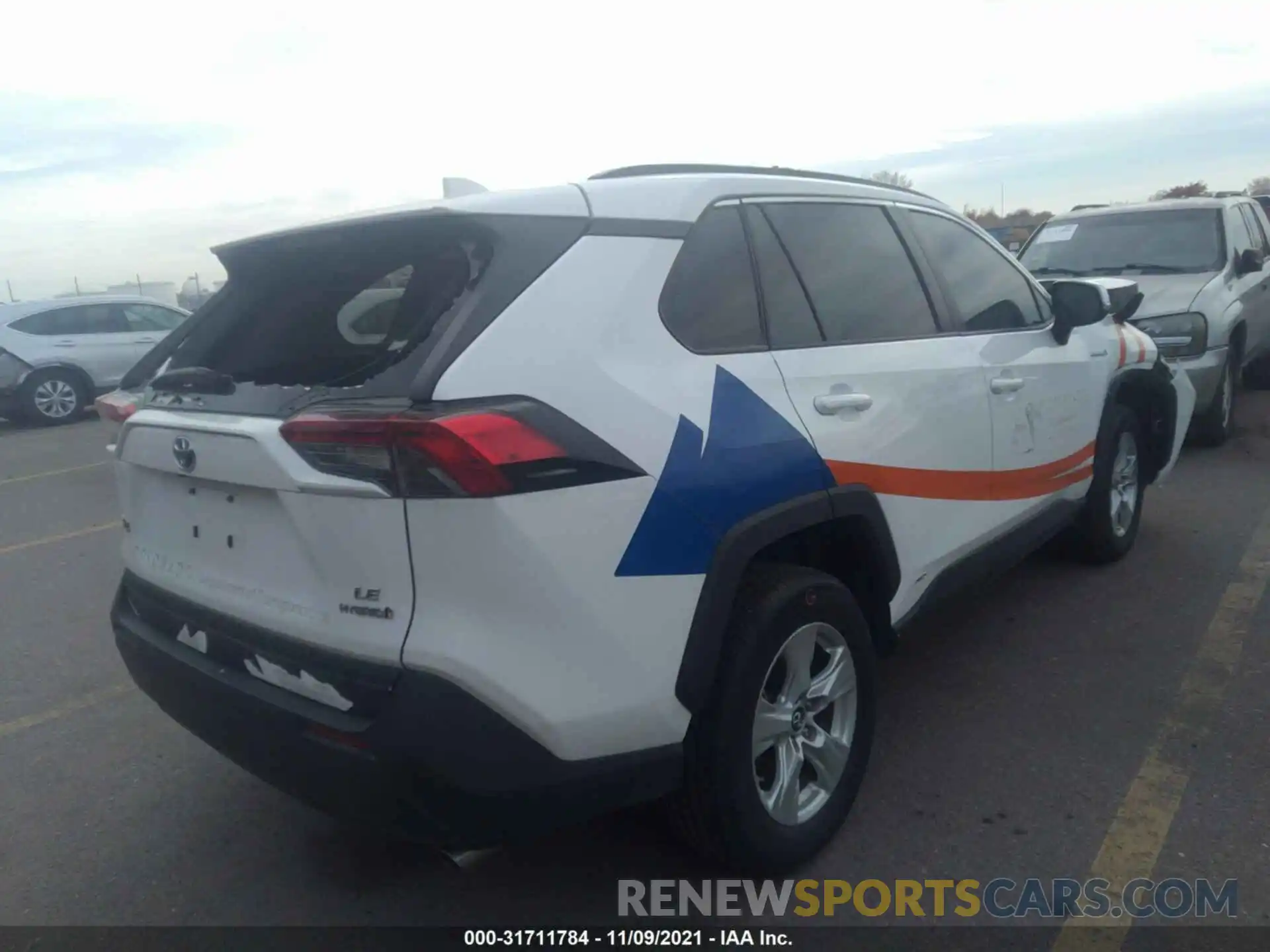 4 Photograph of a damaged car 2T3MWRFV2KW011832 TOYOTA RAV4 2019