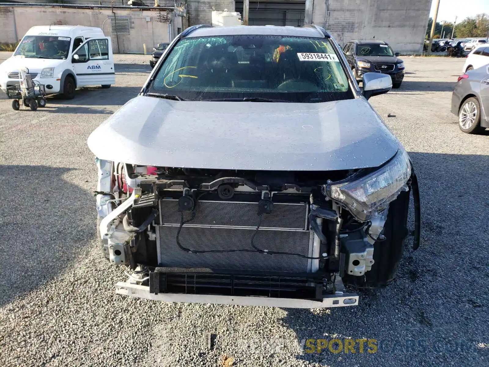 9 Photograph of a damaged car 2T3MWRFV2KW021969 TOYOTA RAV4 2019