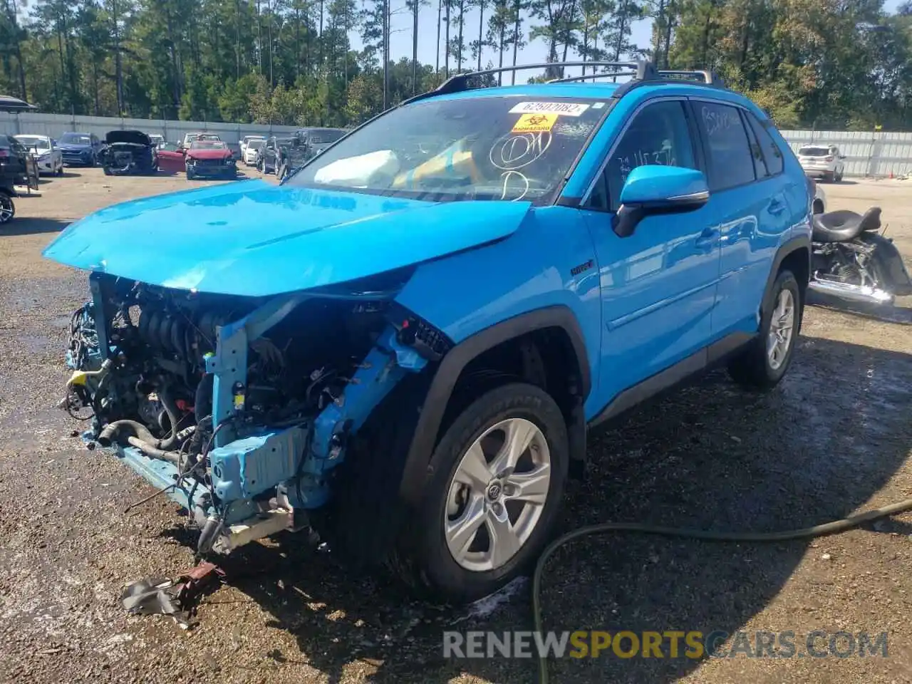 2 Photograph of a damaged car 2T3MWRFV2KW039453 TOYOTA RAV4 2019