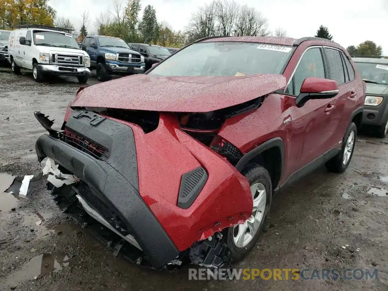 2 Photograph of a damaged car 2T3MWRFV2KW041963 TOYOTA RAV4 2019