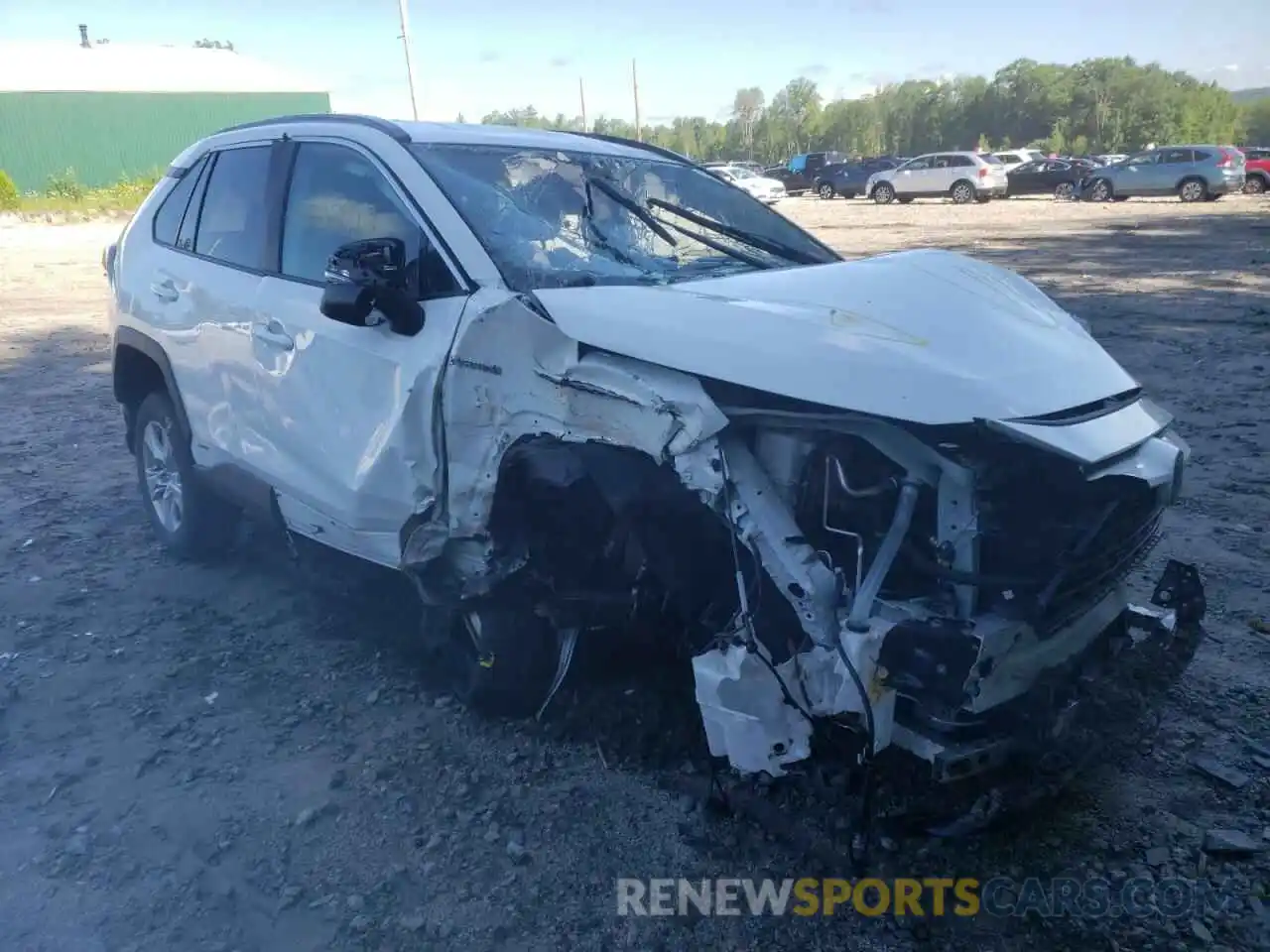 1 Photograph of a damaged car 2T3MWRFV2KW043244 TOYOTA RAV4 2019