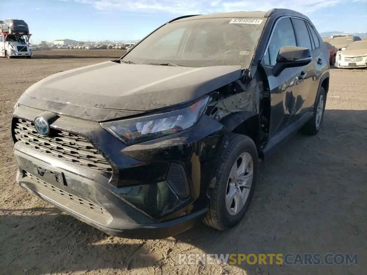 2 Photograph of a damaged car 2T3MWRFV3KW020040 TOYOTA RAV4 2019