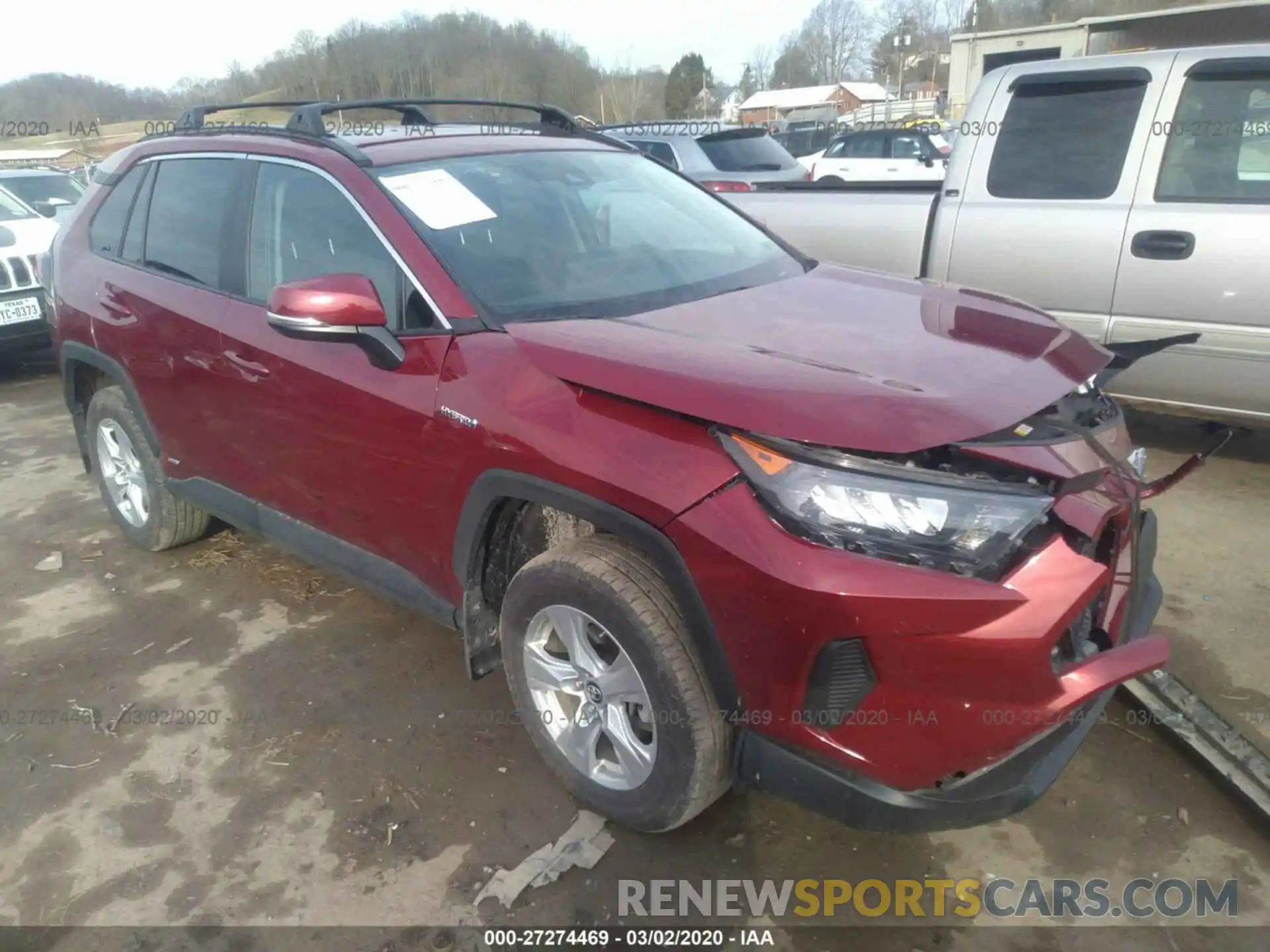 1 Photograph of a damaged car 2T3MWRFV3KW020880 TOYOTA RAV4 2019