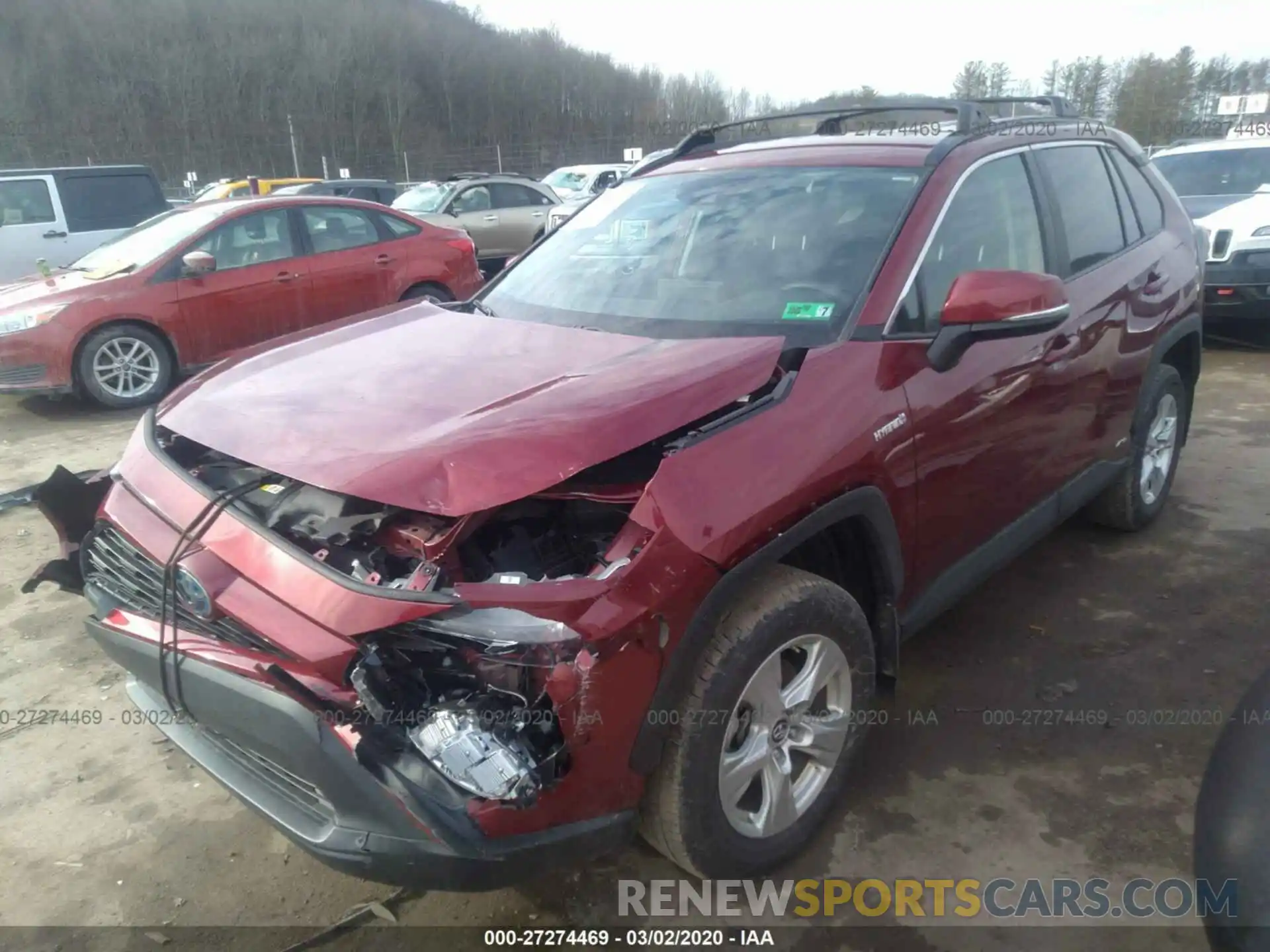 2 Photograph of a damaged car 2T3MWRFV3KW020880 TOYOTA RAV4 2019