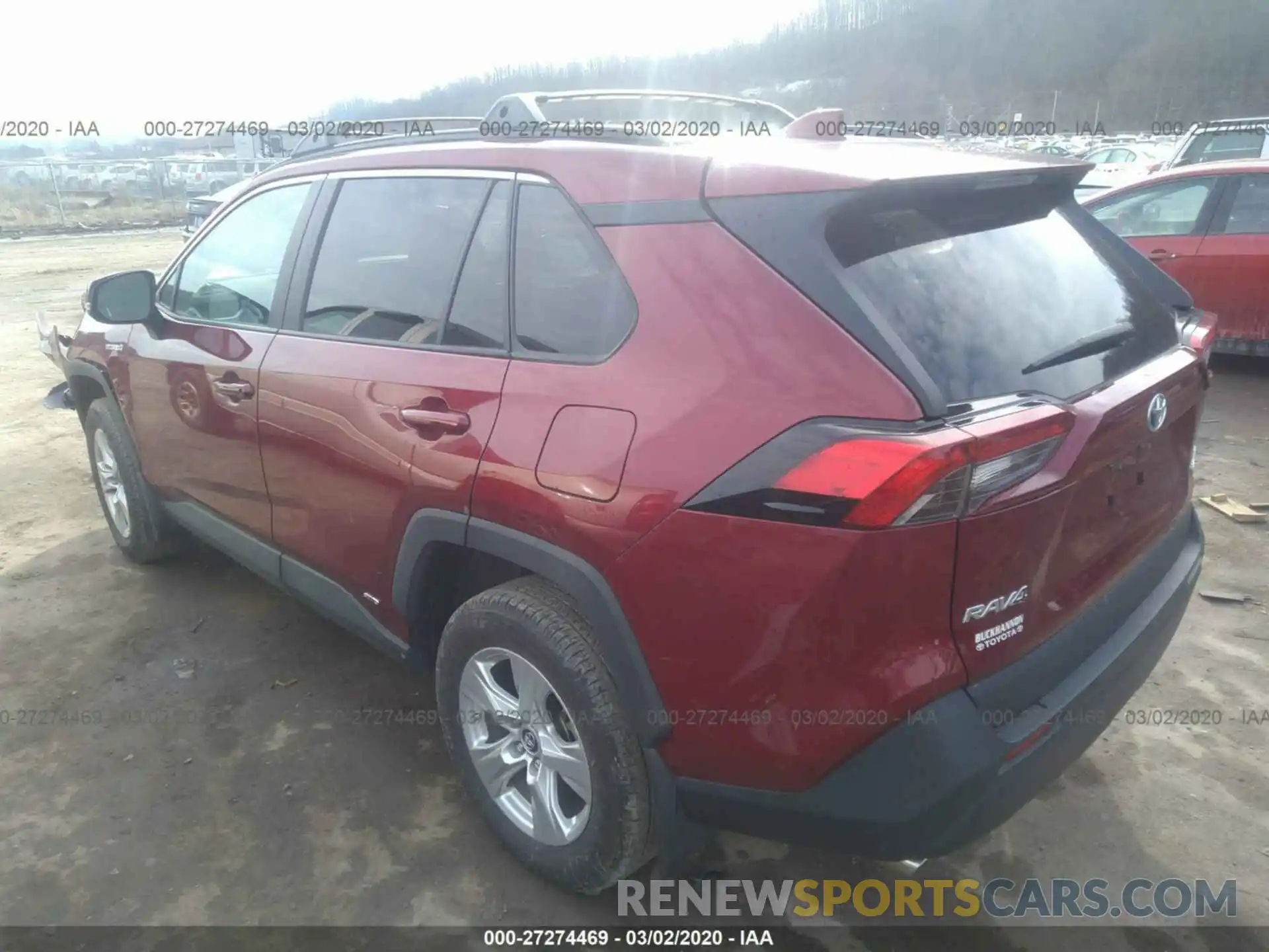 3 Photograph of a damaged car 2T3MWRFV3KW020880 TOYOTA RAV4 2019