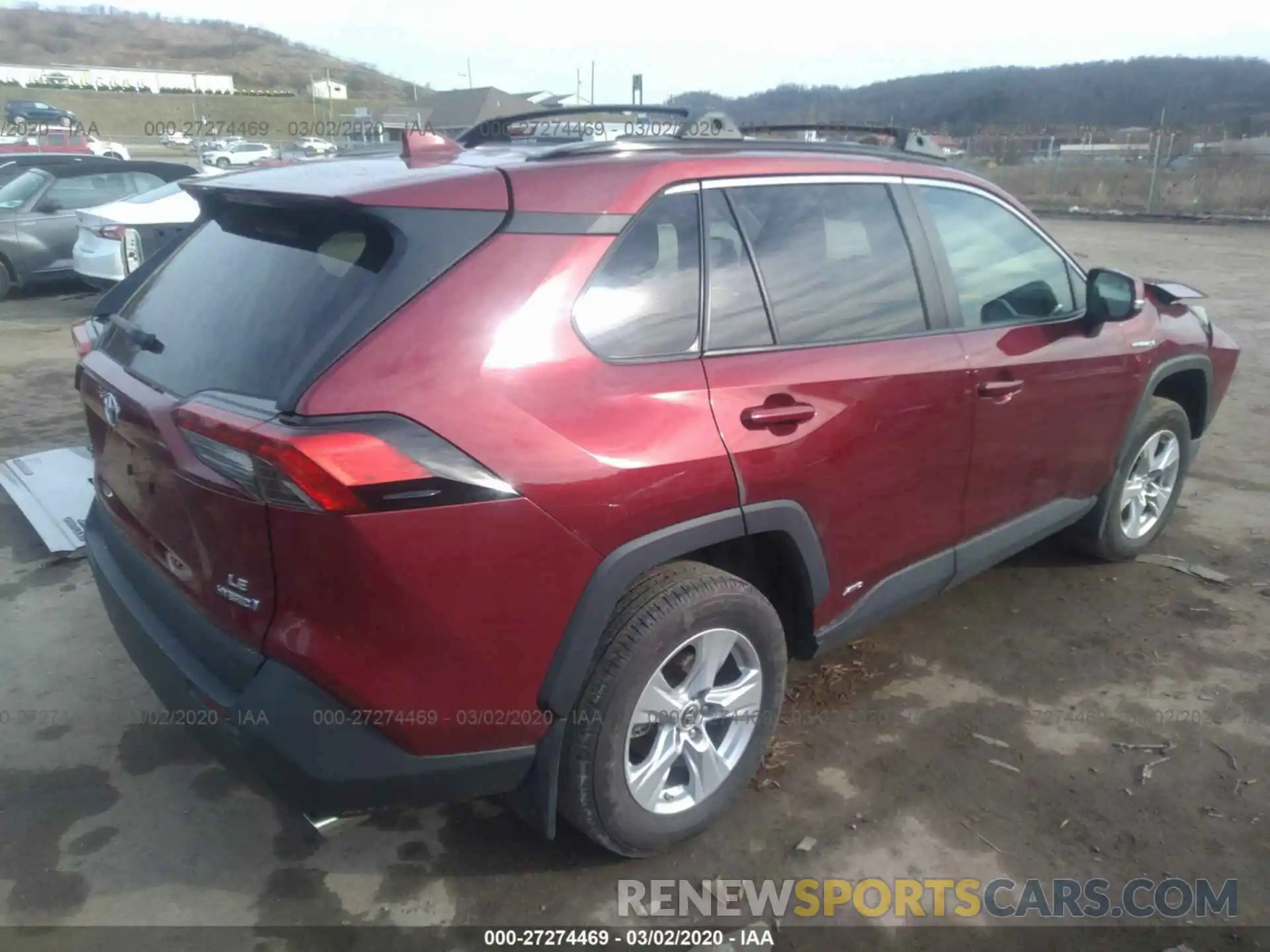 4 Photograph of a damaged car 2T3MWRFV3KW020880 TOYOTA RAV4 2019