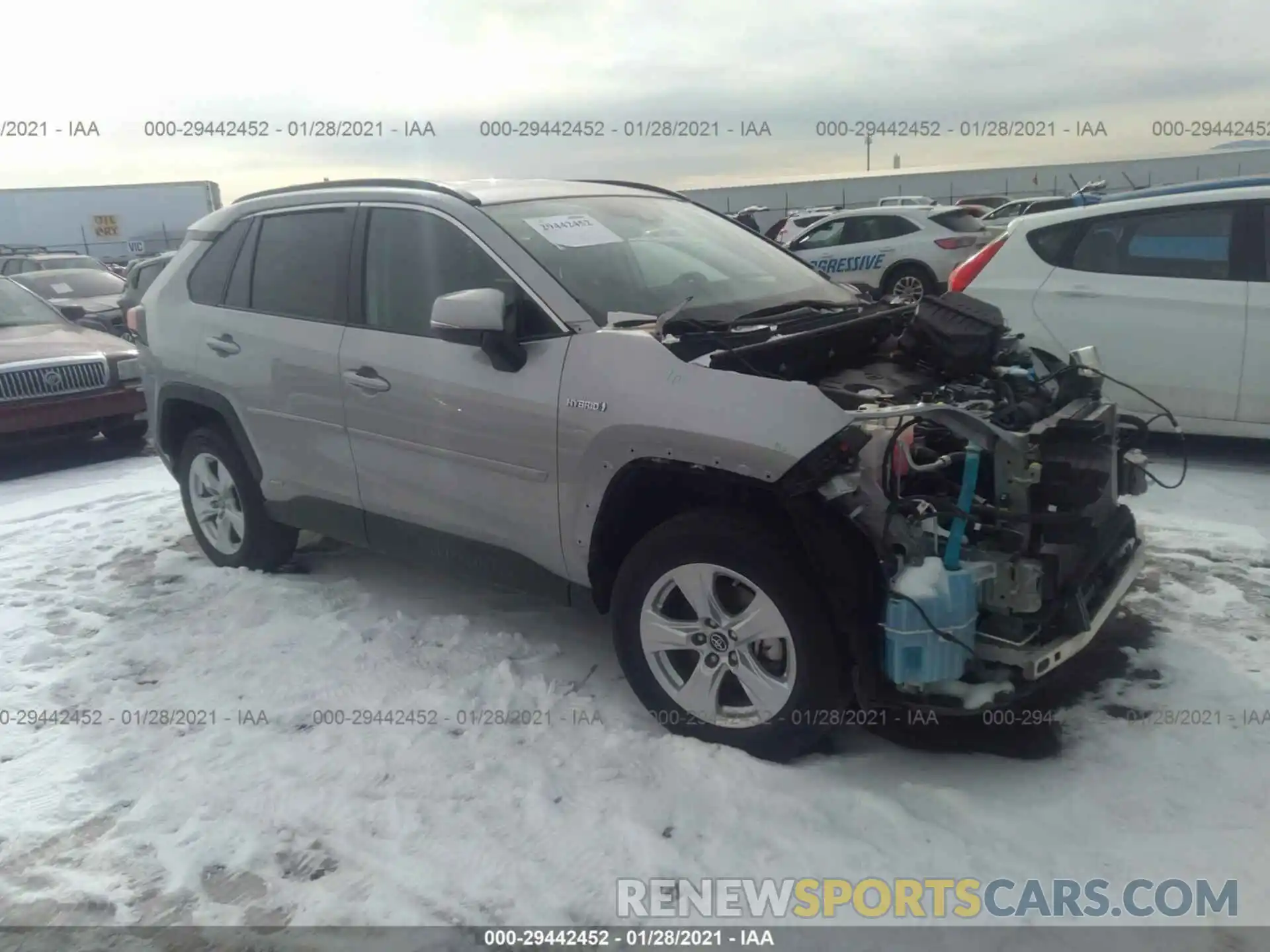 1 Photograph of a damaged car 2T3MWRFV3KW025111 TOYOTA RAV4 2019