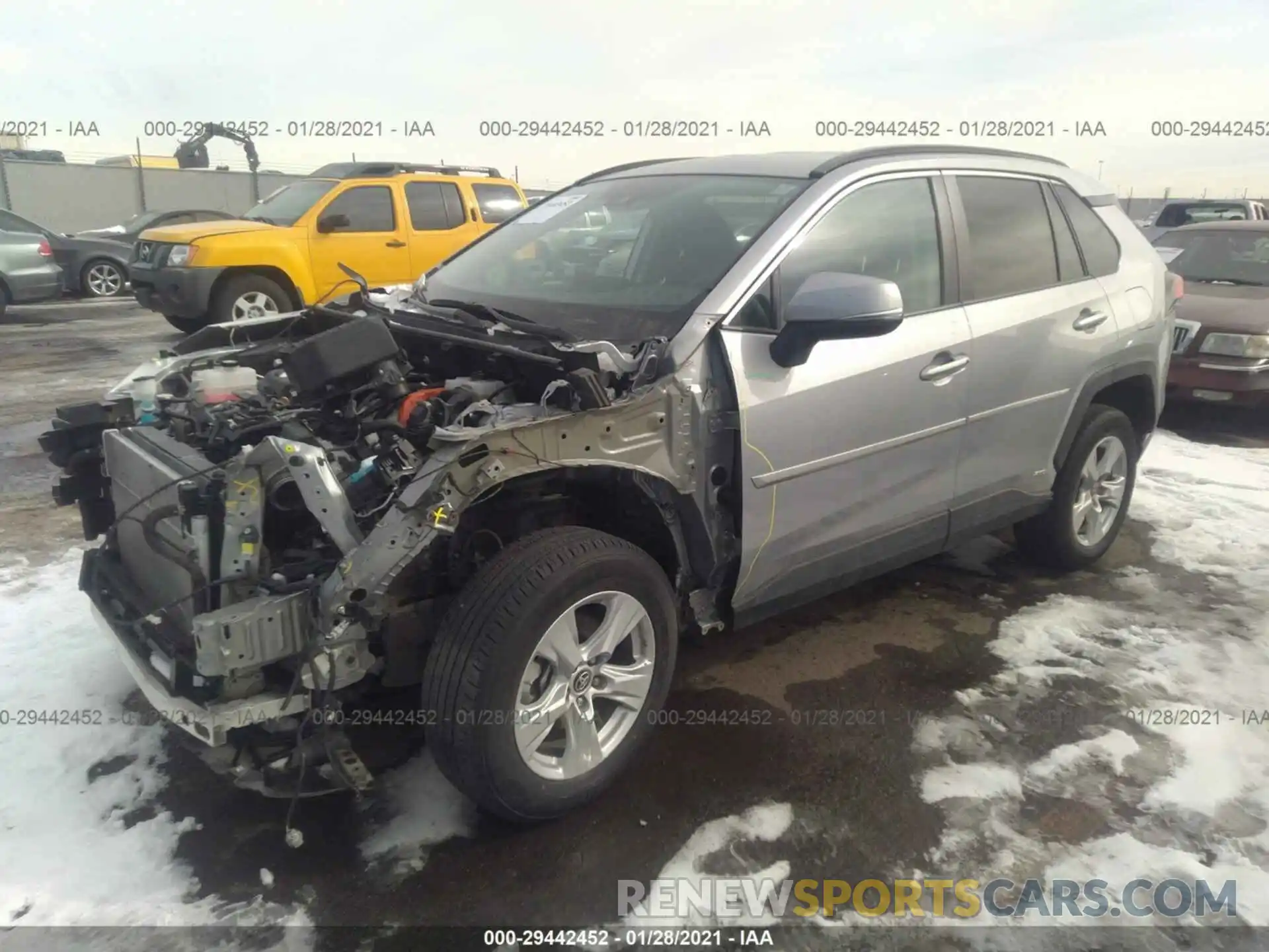 2 Photograph of a damaged car 2T3MWRFV3KW025111 TOYOTA RAV4 2019