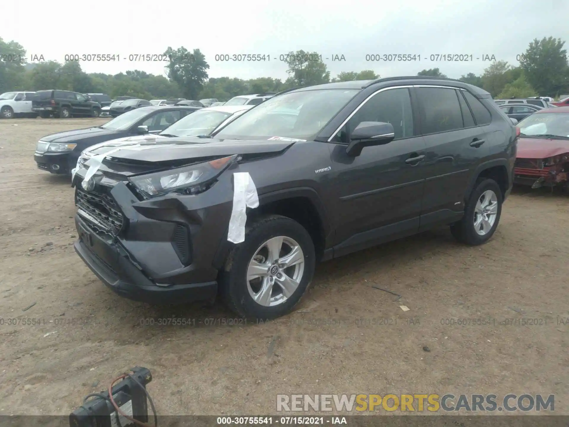 2 Photograph of a damaged car 2T3MWRFV3KW025318 TOYOTA RAV4 2019