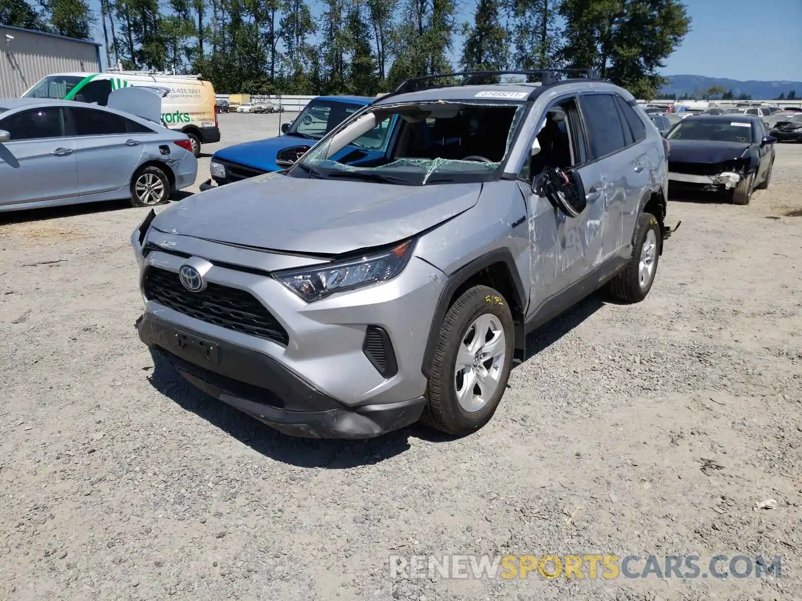 2 Photograph of a damaged car 2T3MWRFV3KW037419 TOYOTA RAV4 2019