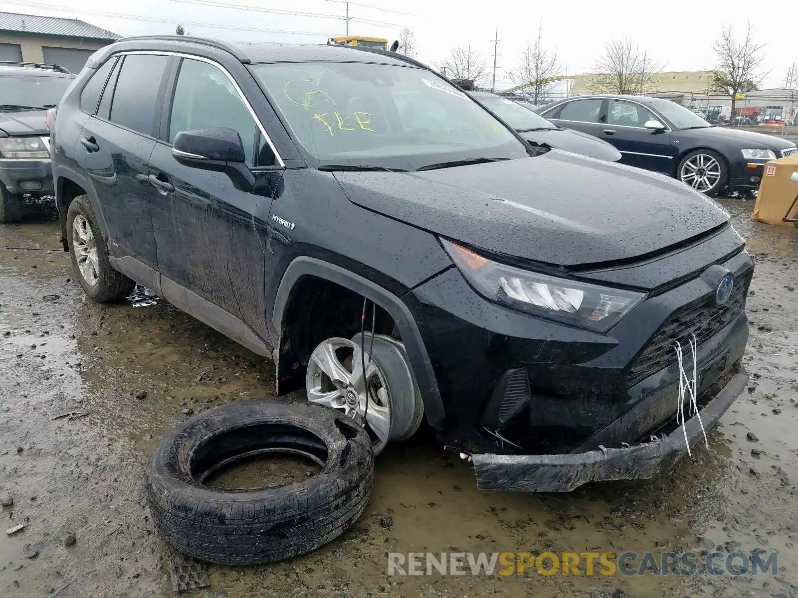 1 Photograph of a damaged car 2T3MWRFV4KW014702 TOYOTA RAV4 2019