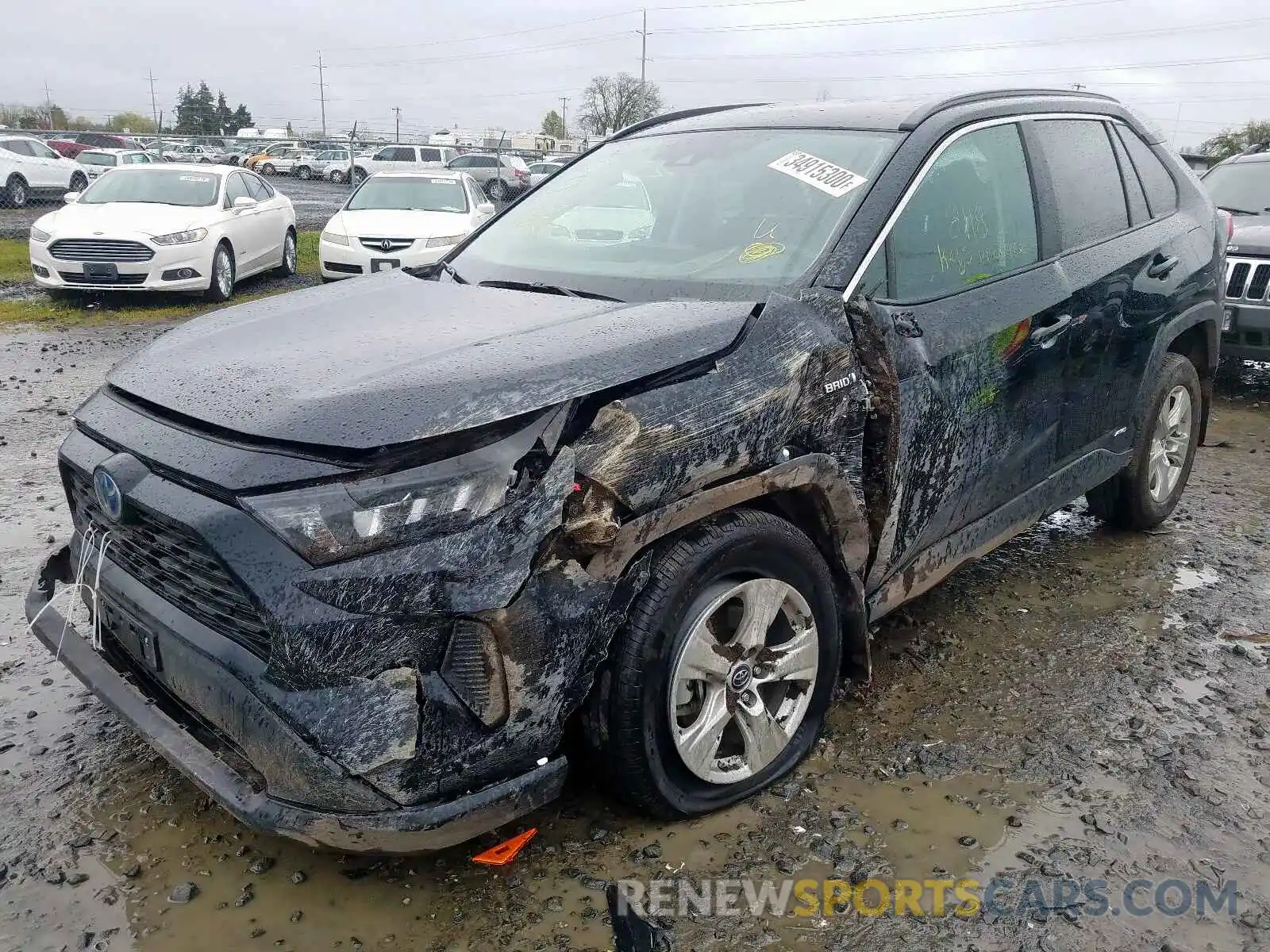 2 Photograph of a damaged car 2T3MWRFV4KW014702 TOYOTA RAV4 2019