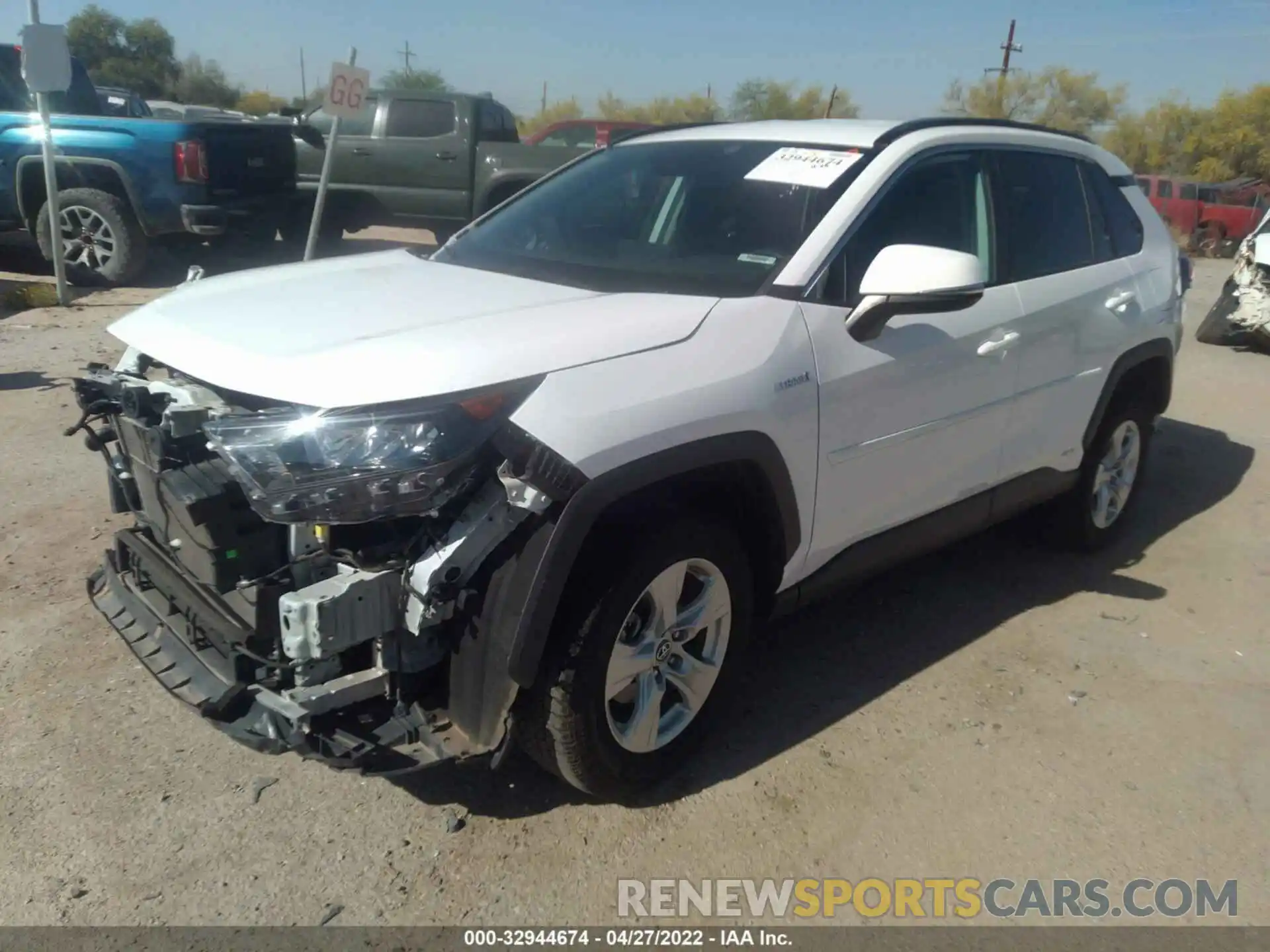 2 Photograph of a damaged car 2T3MWRFV4KW031967 TOYOTA RAV4 2019