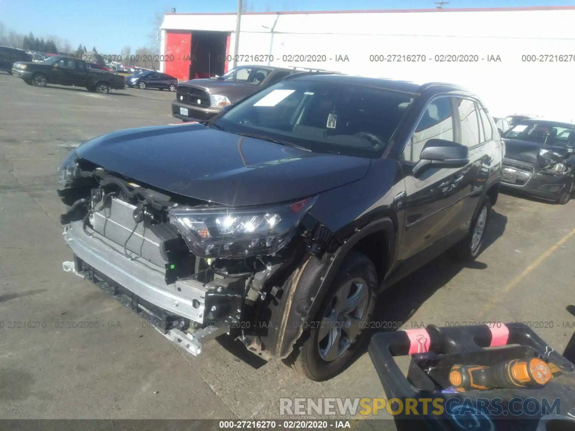 2 Photograph of a damaged car 2T3MWRFV5KW010724 TOYOTA RAV4 2019