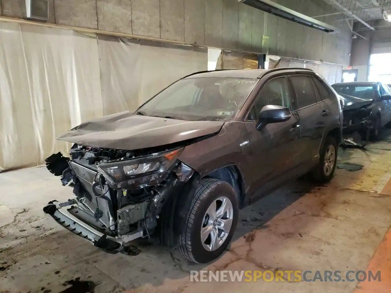 2 Photograph of a damaged car 2T3MWRFV5KW036160 TOYOTA RAV4 2019