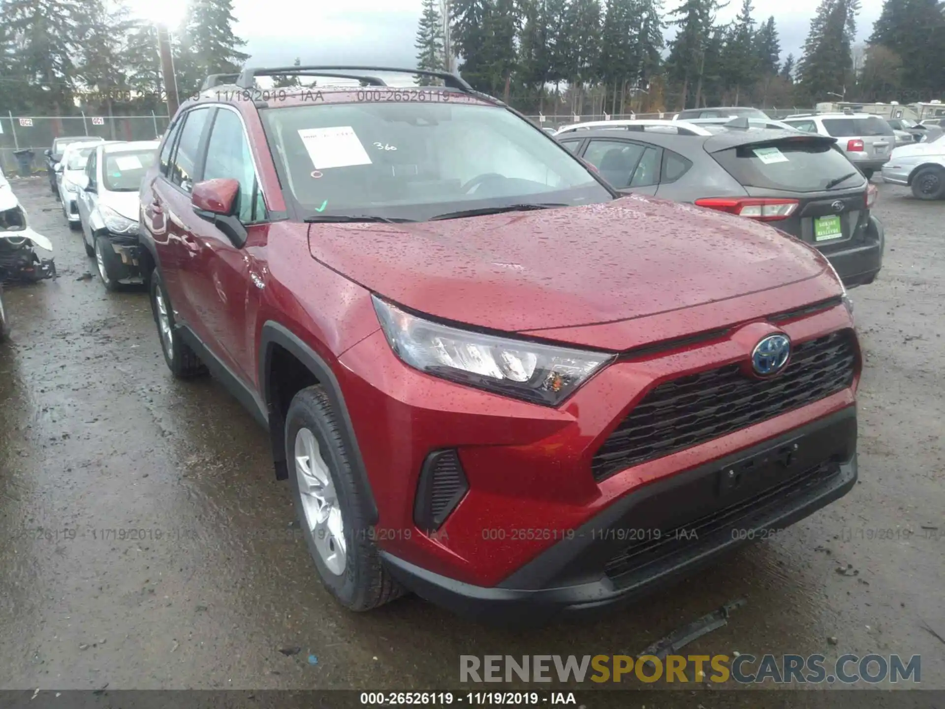 1 Photograph of a damaged car 2T3MWRFV5KW037003 TOYOTA RAV4 2019