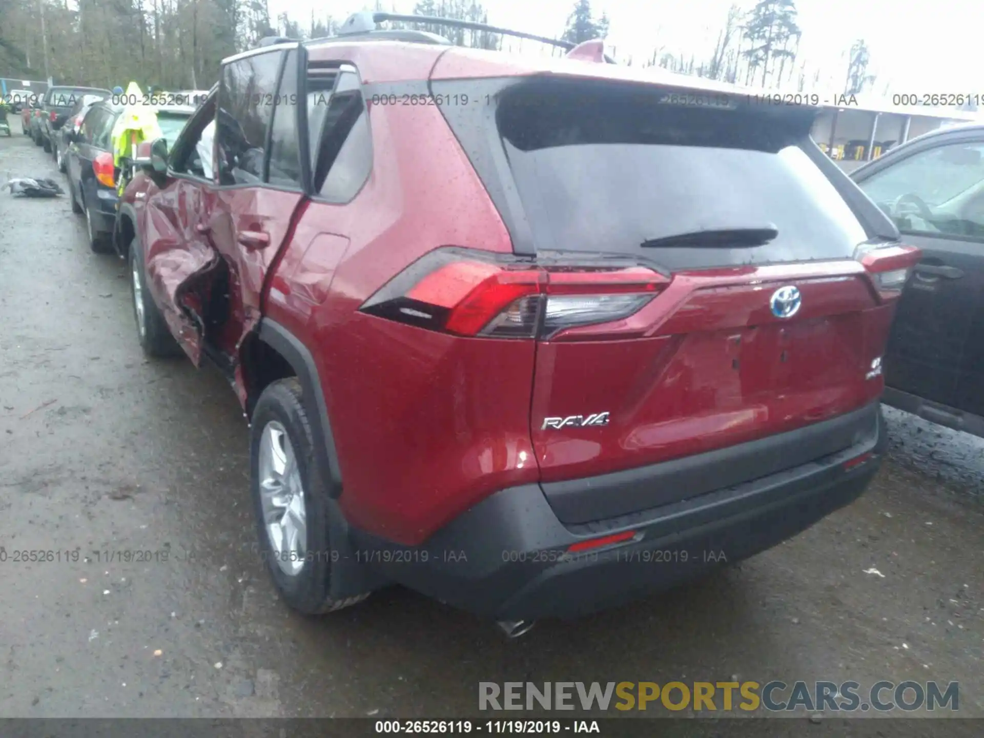 3 Фотография поврежденного автомобиля 2T3MWRFV5KW037003 TOYOTA RAV4 2019