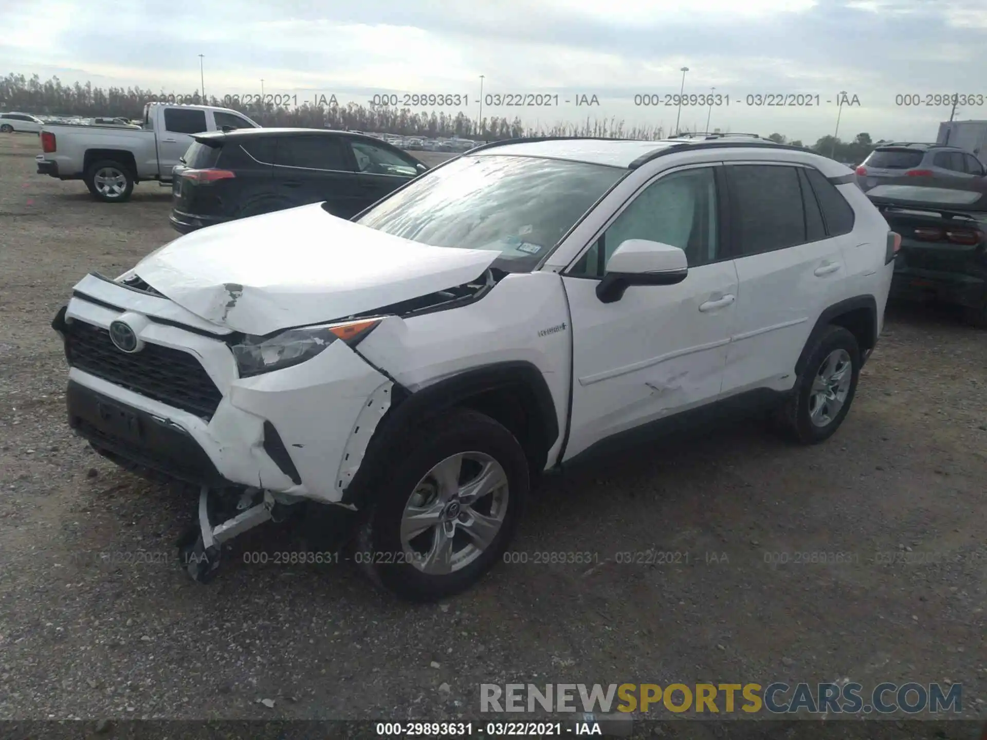 2 Photograph of a damaged car 2T3MWRFV6KW027645 TOYOTA RAV4 2019