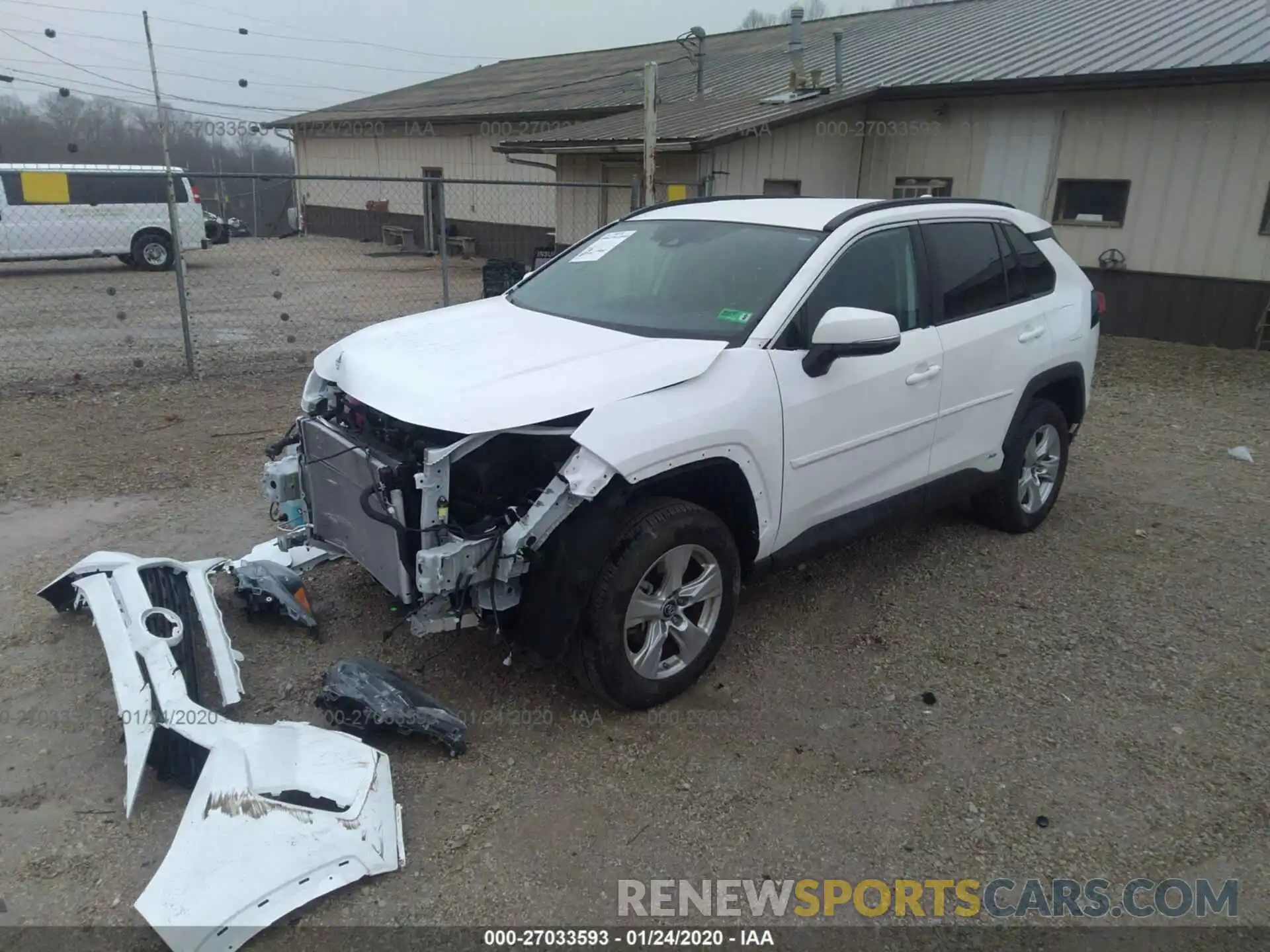 2 Photograph of a damaged car 2T3MWRFV6KW033784 TOYOTA RAV4 2019