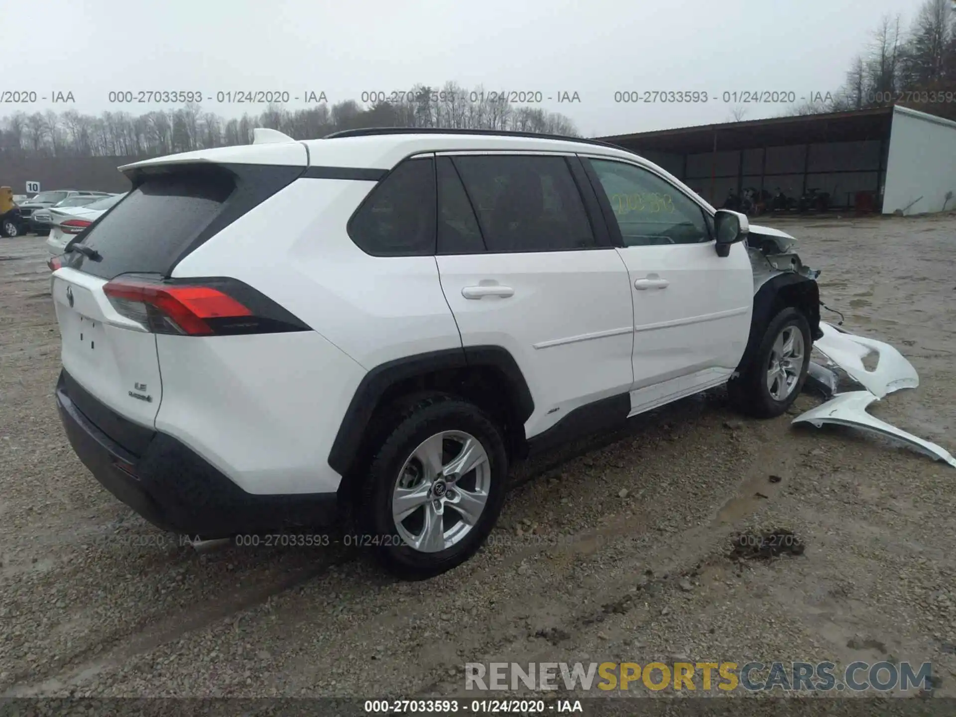 4 Photograph of a damaged car 2T3MWRFV6KW033784 TOYOTA RAV4 2019