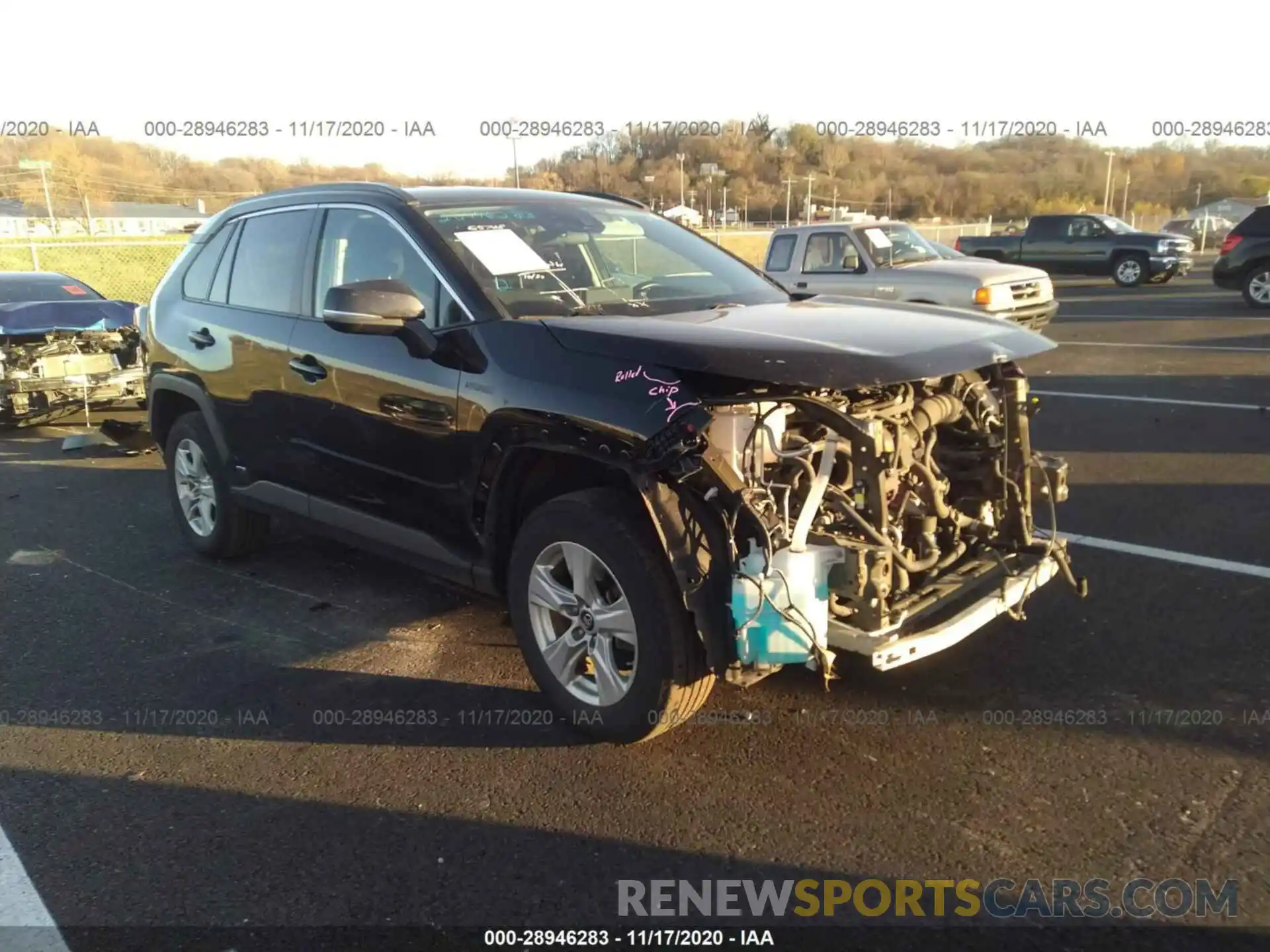 1 Photograph of a damaged car 2T3MWRFV7KW006710 TOYOTA RAV4 2019