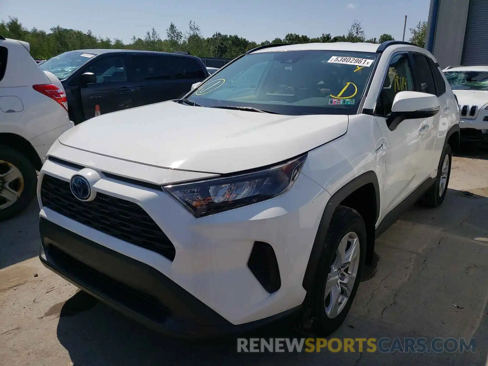 2 Photograph of a damaged car 2T3MWRFV7KW009610 TOYOTA RAV4 2019