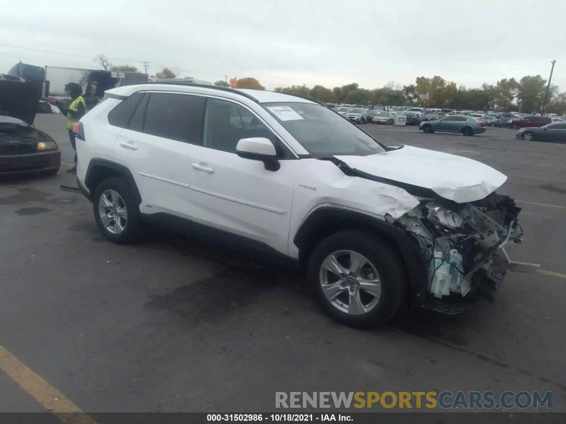 1 Photograph of a damaged car 2T3MWRFV7KW024995 TOYOTA RAV4 2019