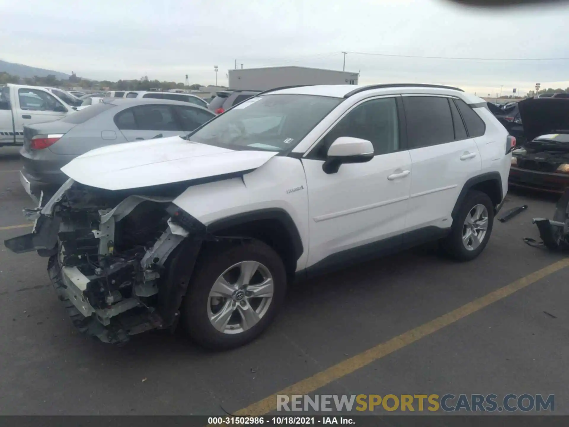 2 Photograph of a damaged car 2T3MWRFV7KW024995 TOYOTA RAV4 2019