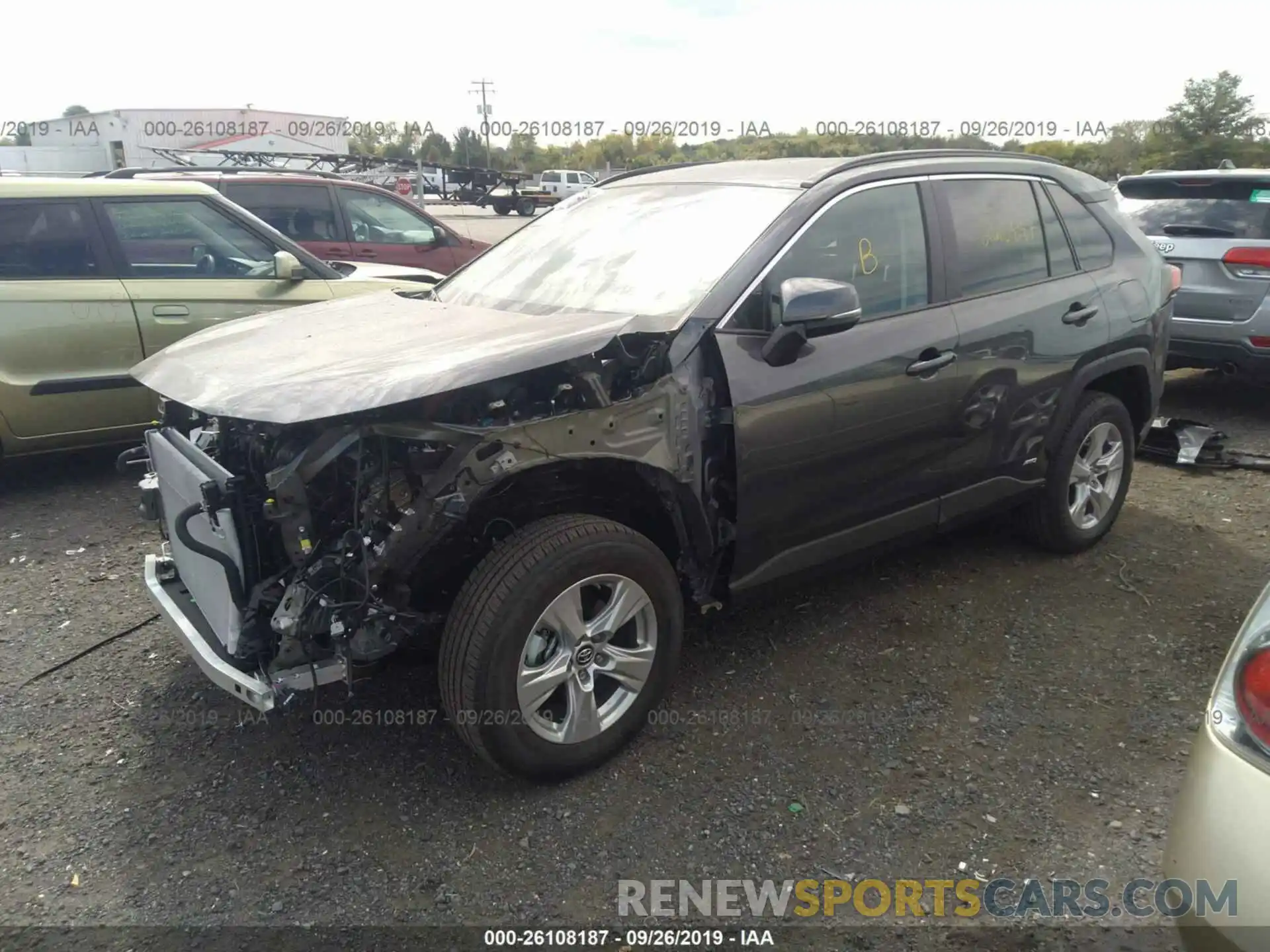 2 Photograph of a damaged car 2T3MWRFV7KW033180 TOYOTA RAV4 2019