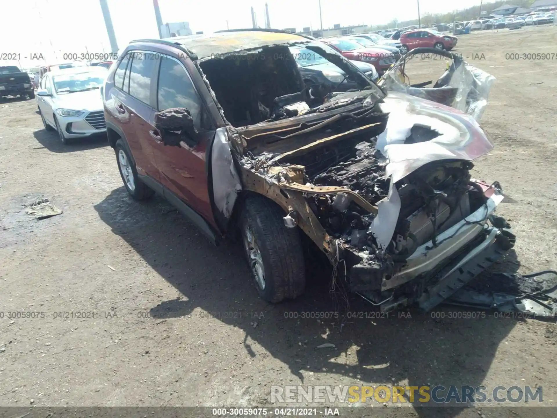 1 Фотография поврежденного автомобиля 2T3MWRFV7KW040789 TOYOTA RAV4 2019