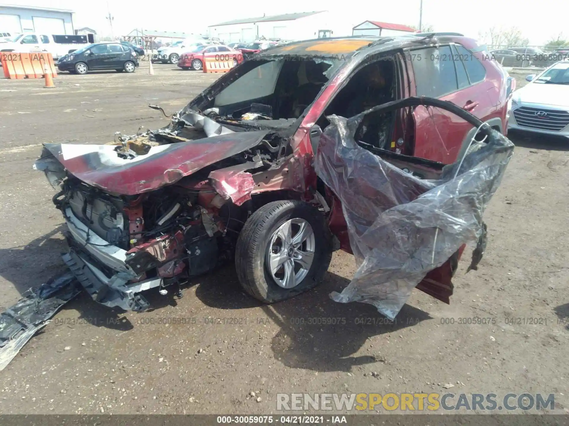 2 Фотография поврежденного автомобиля 2T3MWRFV7KW040789 TOYOTA RAV4 2019