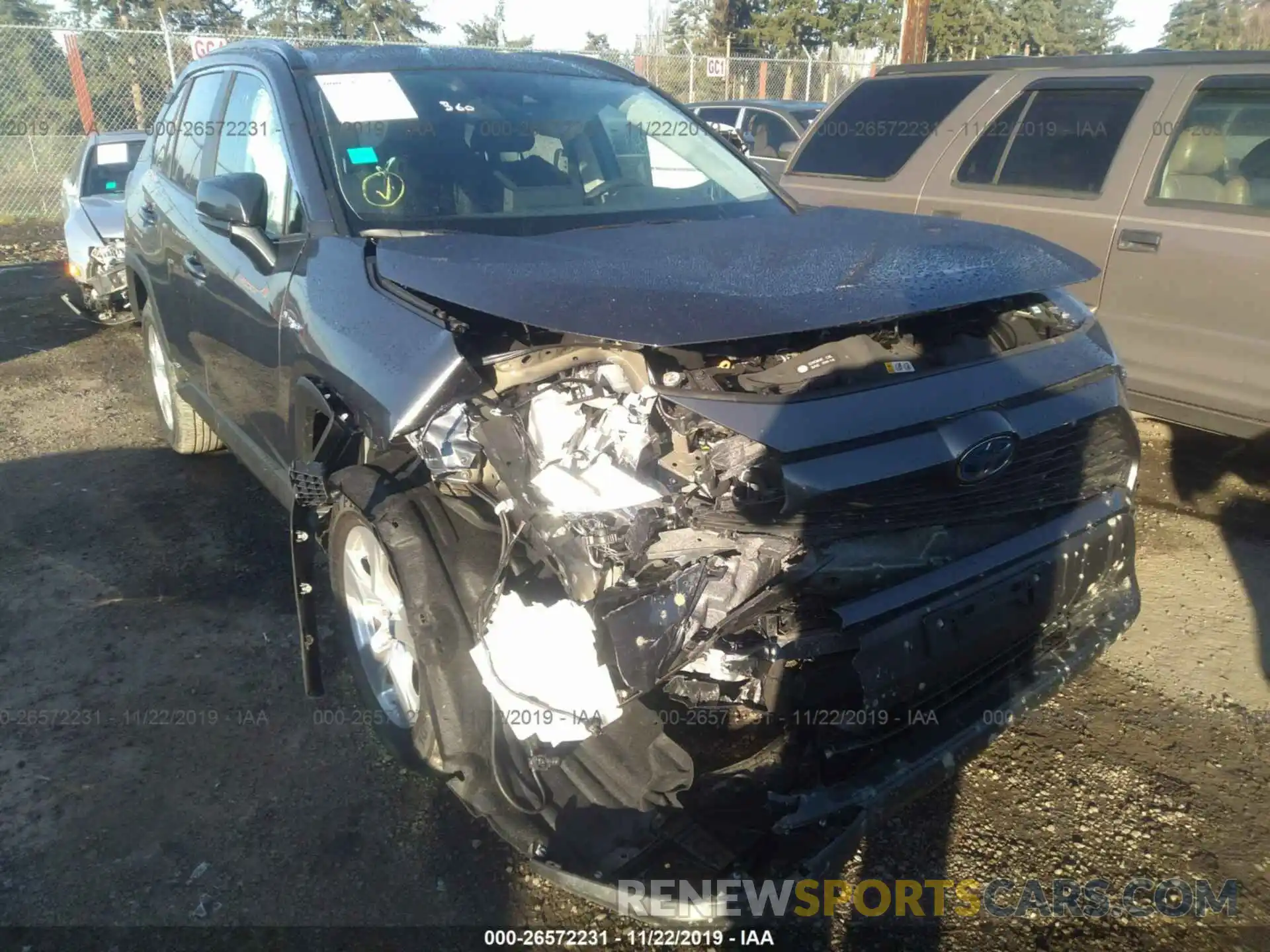 1 Photograph of a damaged car 2T3MWRFV7KW045006 TOYOTA RAV4 2019