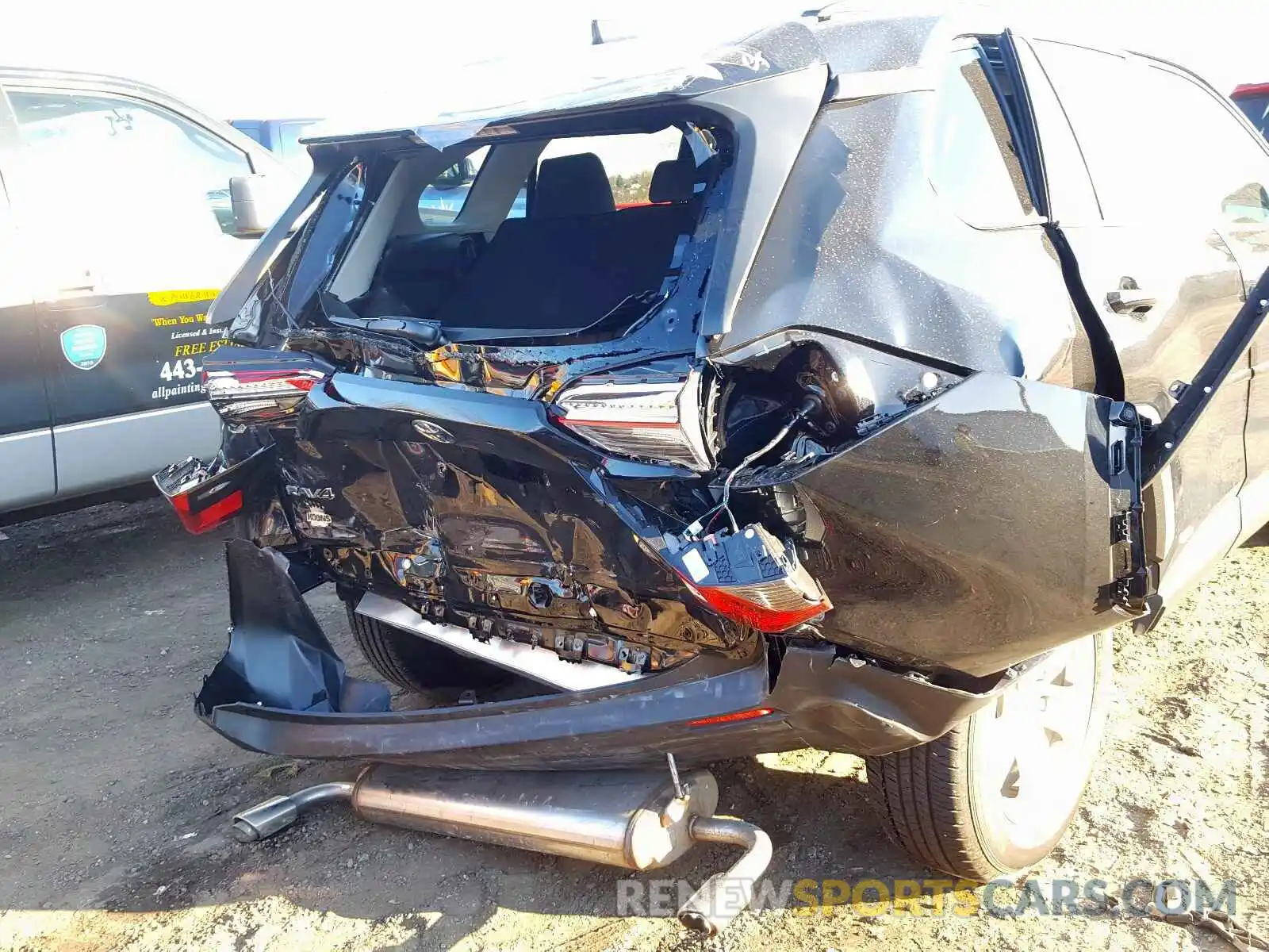 9 Photograph of a damaged car 2T3MWRFV7KW046270 TOYOTA RAV4 2019