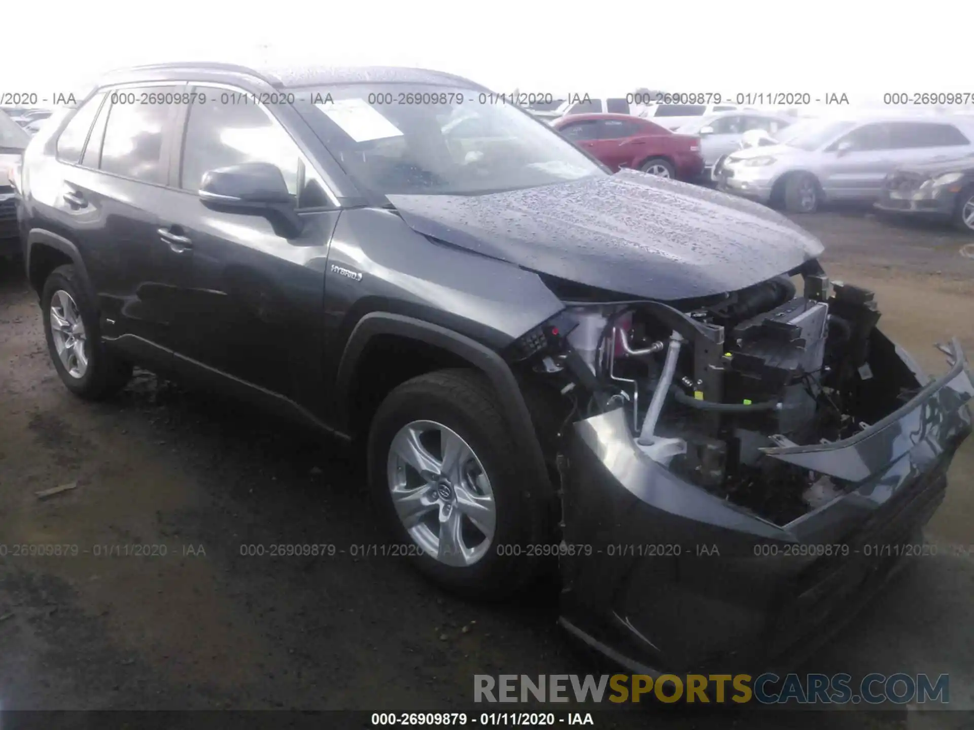 1 Photograph of a damaged car 2T3MWRFV8KW011205 TOYOTA RAV4 2019