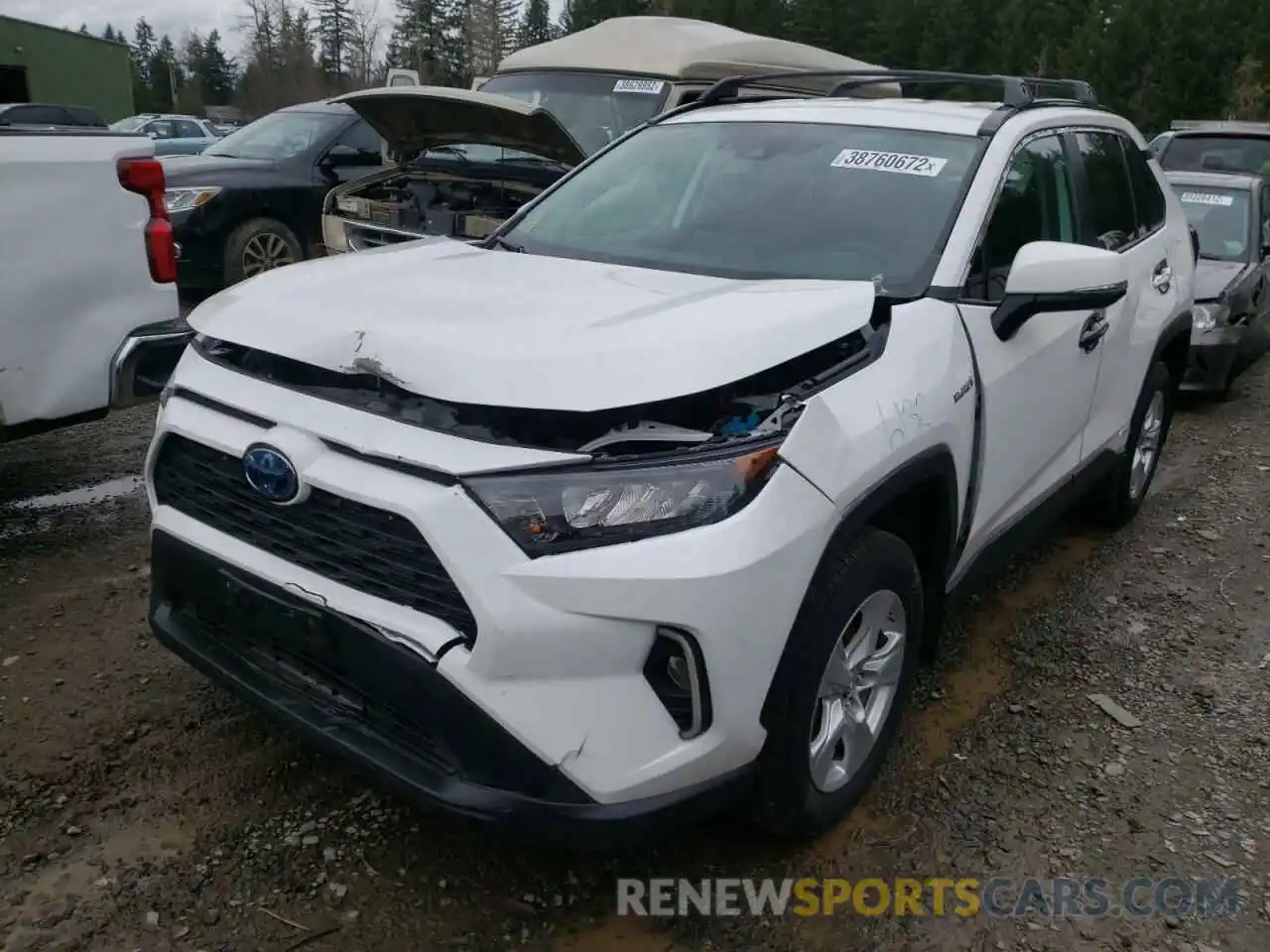 2 Photograph of a damaged car 2T3MWRFV8KW026688 TOYOTA RAV4 2019