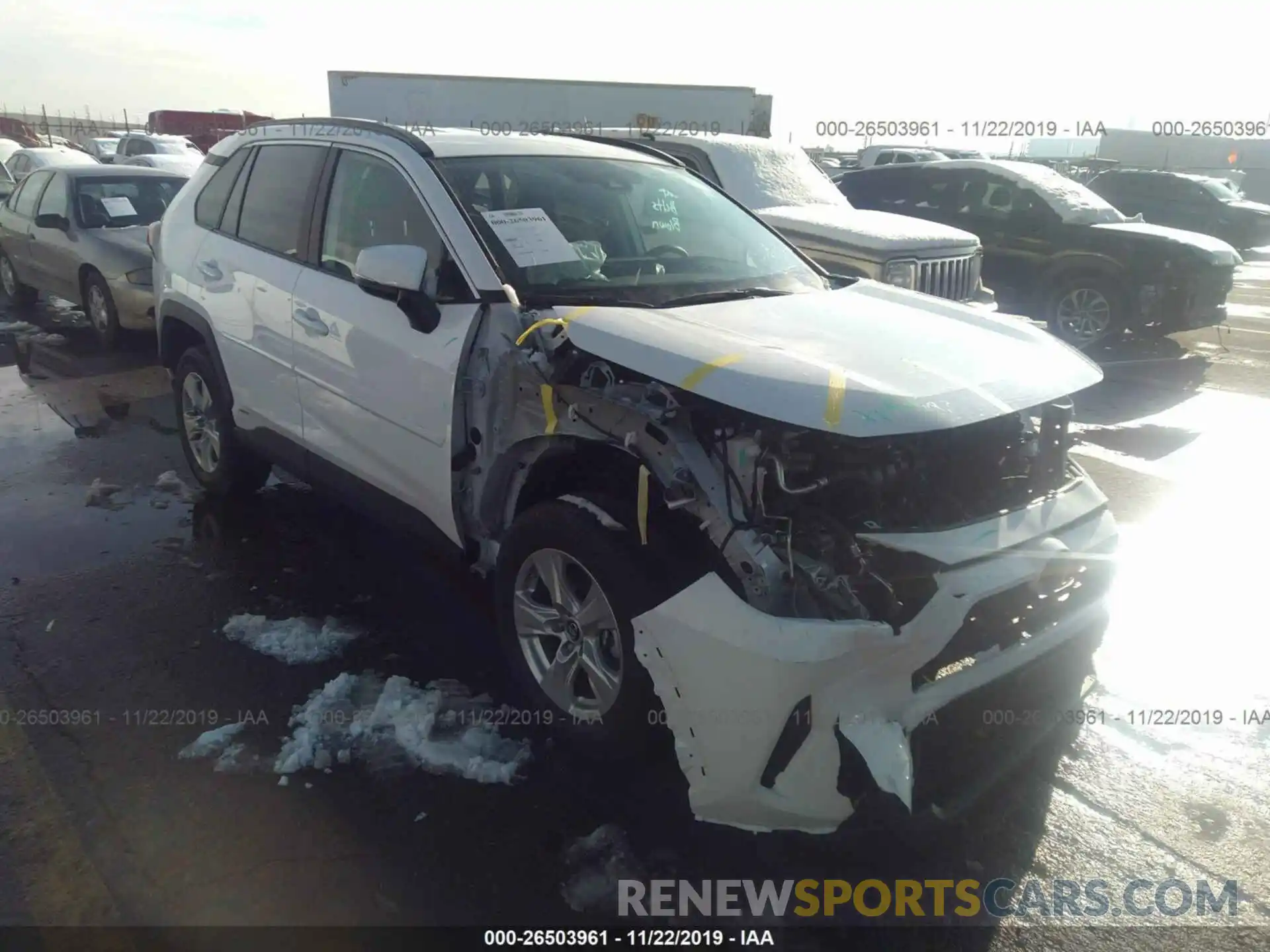 1 Photograph of a damaged car 2T3MWRFV8KW027601 TOYOTA RAV4 2019