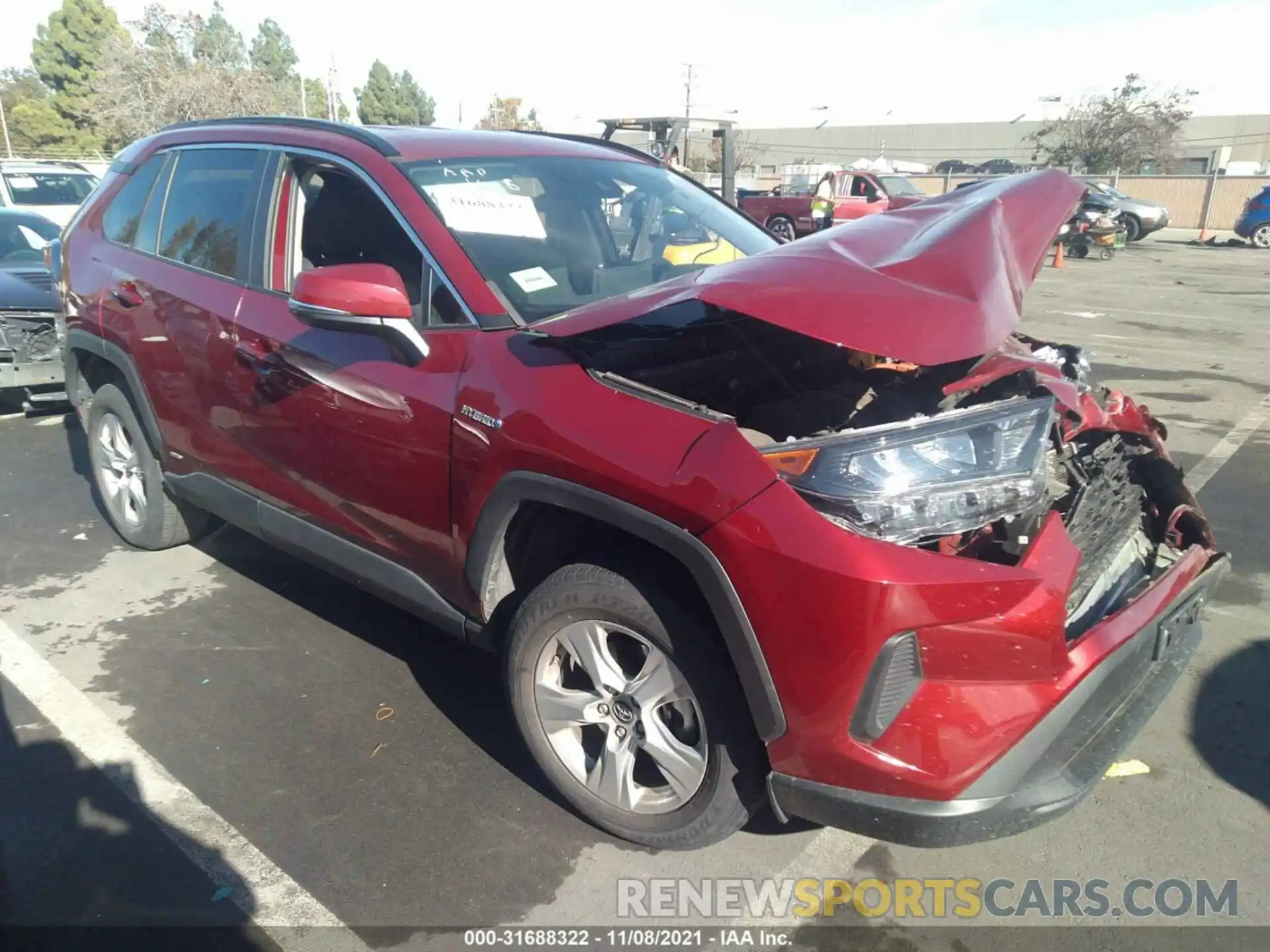 1 Фотография поврежденного автомобиля 2T3MWRFV8KW036184 TOYOTA RAV4 2019