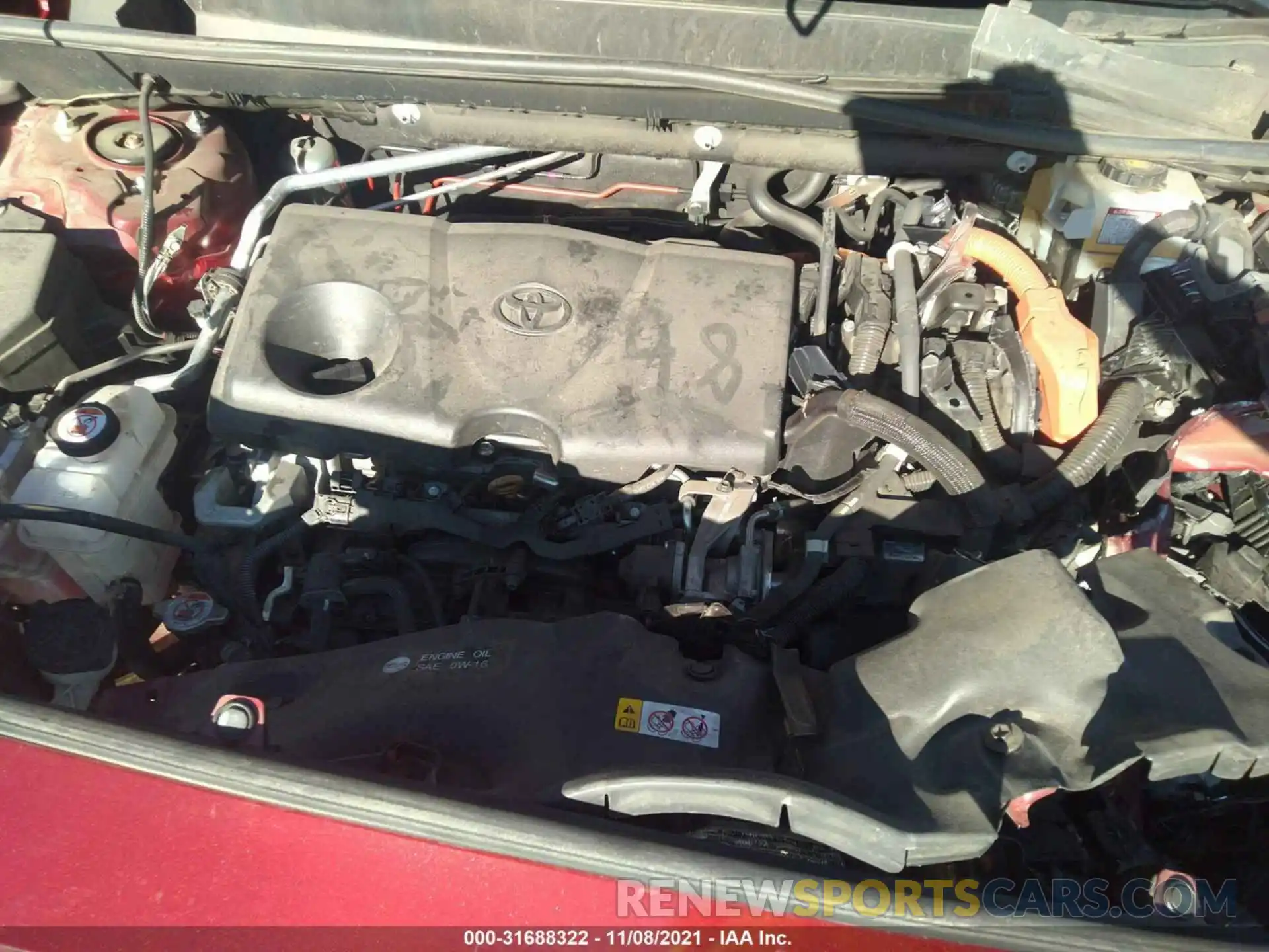 10 Фотография поврежденного автомобиля 2T3MWRFV8KW036184 TOYOTA RAV4 2019