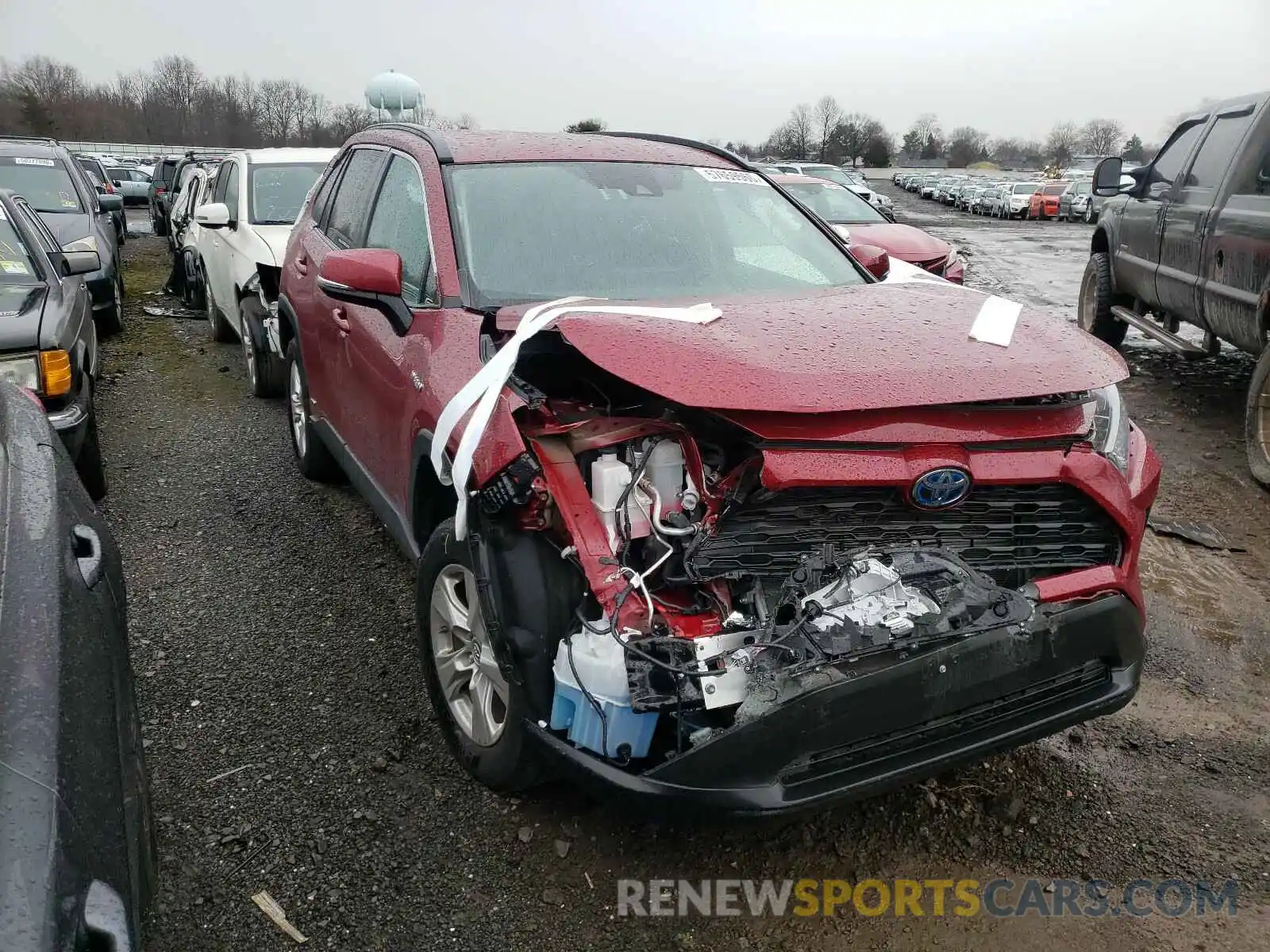 1 Photograph of a damaged car 2T3MWRFV9KW006997 TOYOTA RAV4 2019