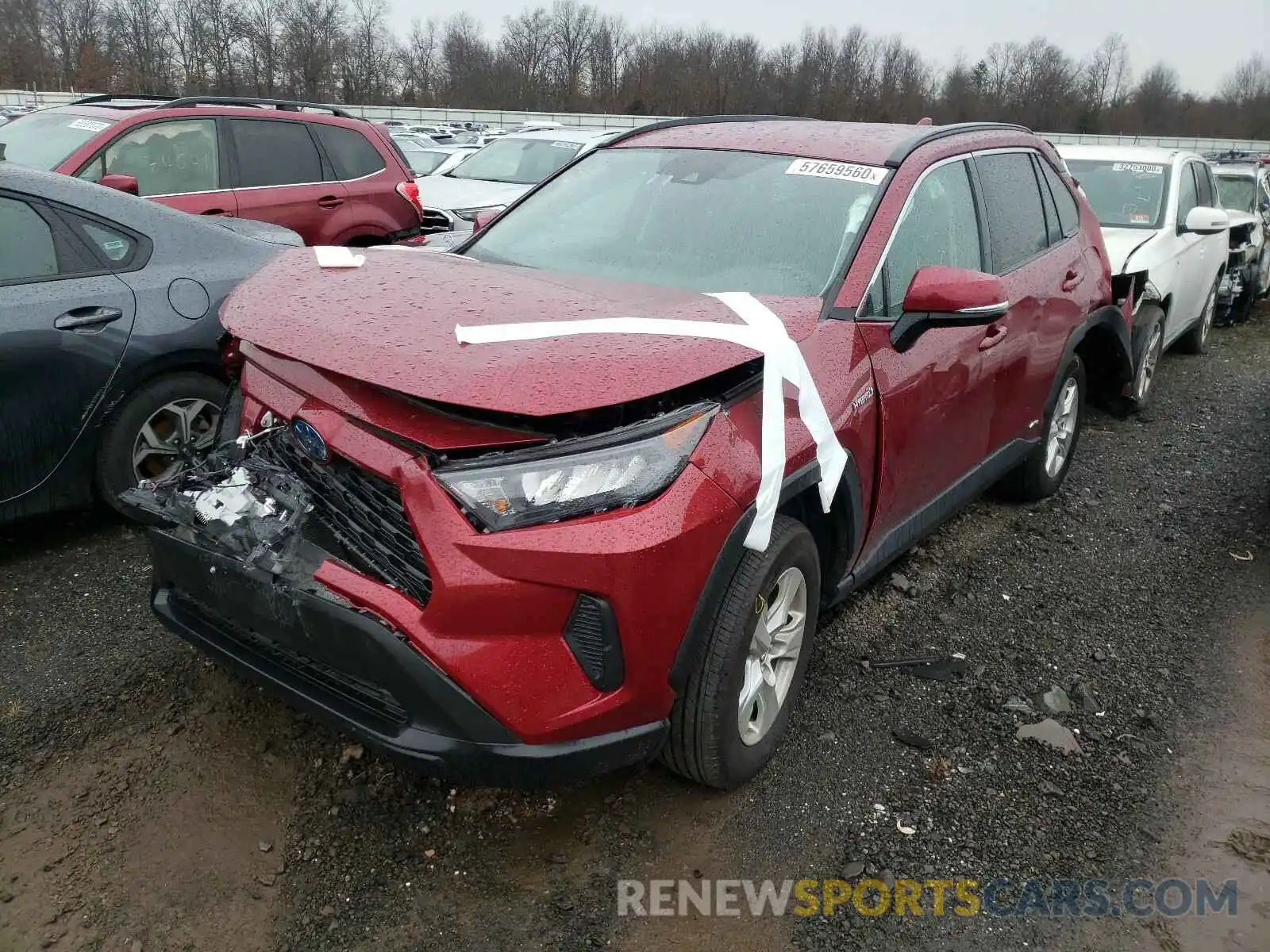 2 Photograph of a damaged car 2T3MWRFV9KW006997 TOYOTA RAV4 2019