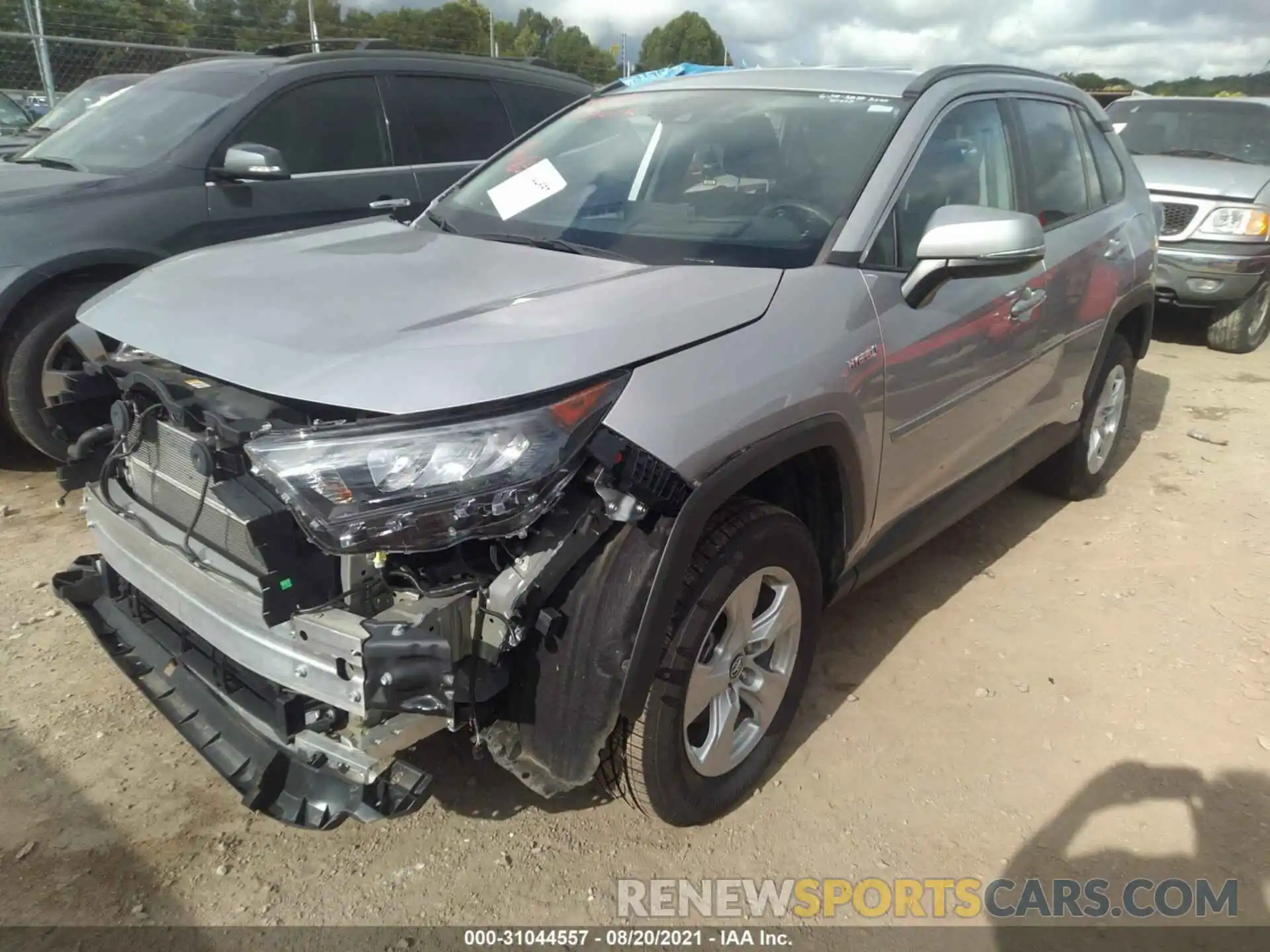 2 Photograph of a damaged car 2T3MWRFV9KW026327 TOYOTA RAV4 2019