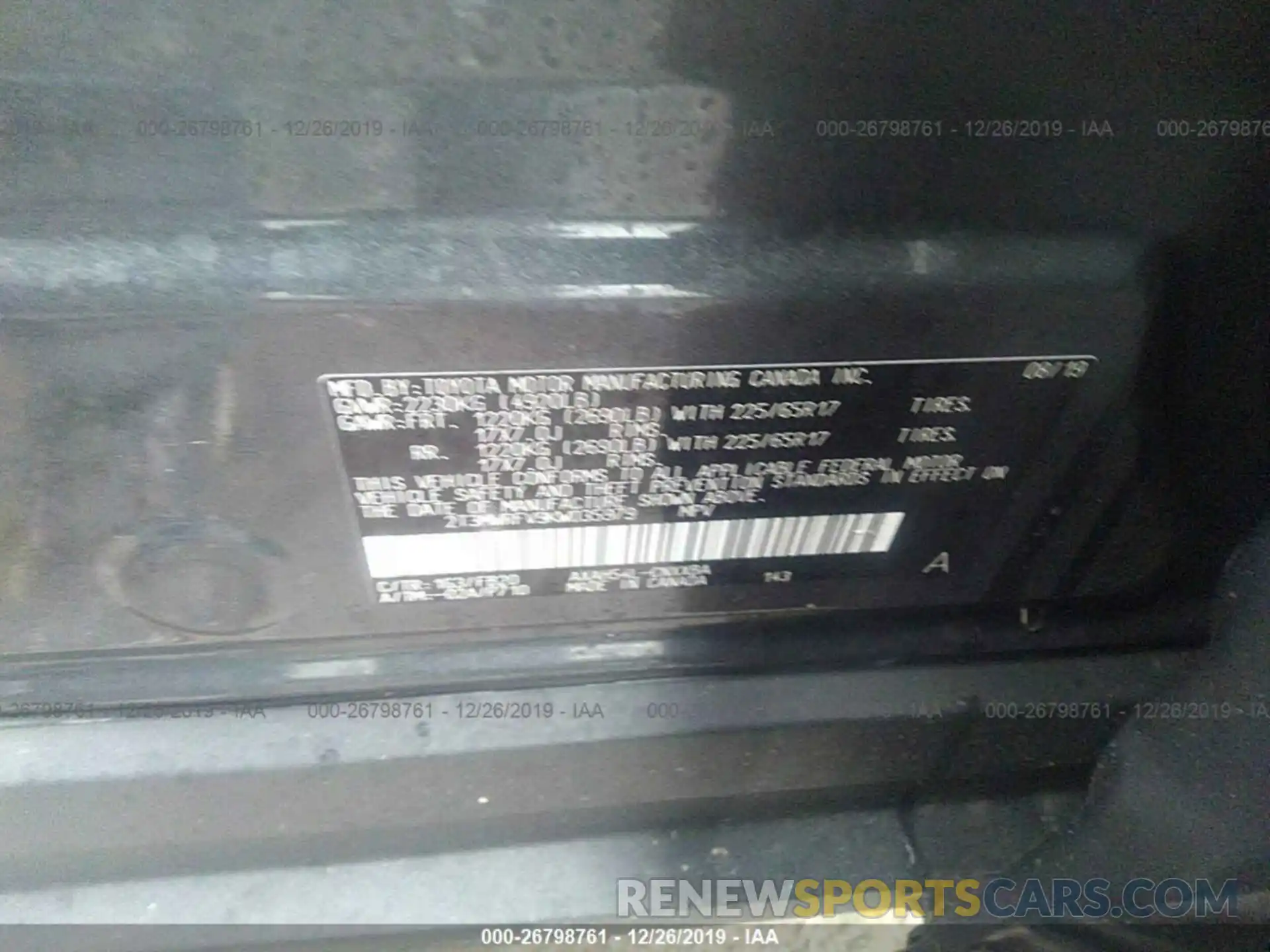 9 Фотография поврежденного автомобиля 2T3MWRFV9KW035979 TOYOTA RAV4 2019