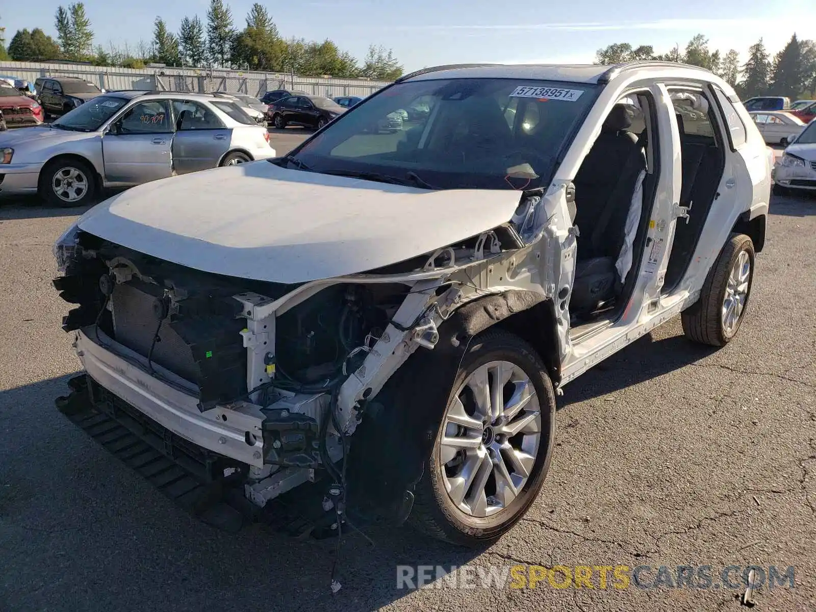 2 Photograph of a damaged car 2T3N1RFV0KC044803 TOYOTA RAV4 2019