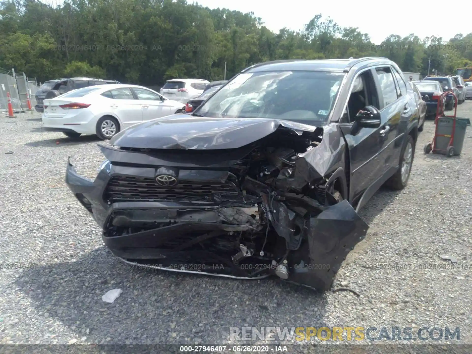 6 Photograph of a damaged car 2T3N1RFV0KW001240 TOYOTA RAV4 2019