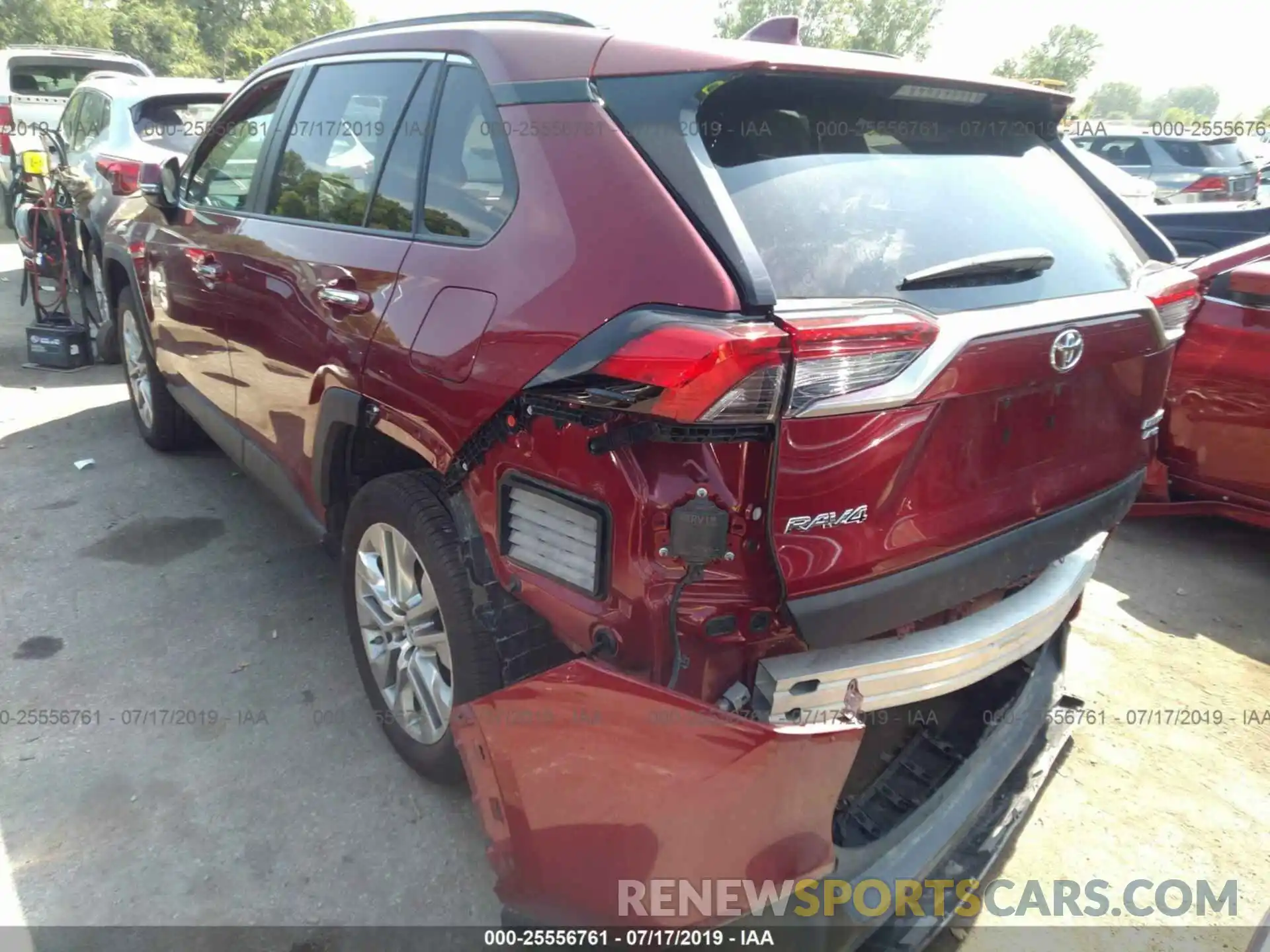 3 Photograph of a damaged car 2T3N1RFV0KW001349 TOYOTA RAV4 2019